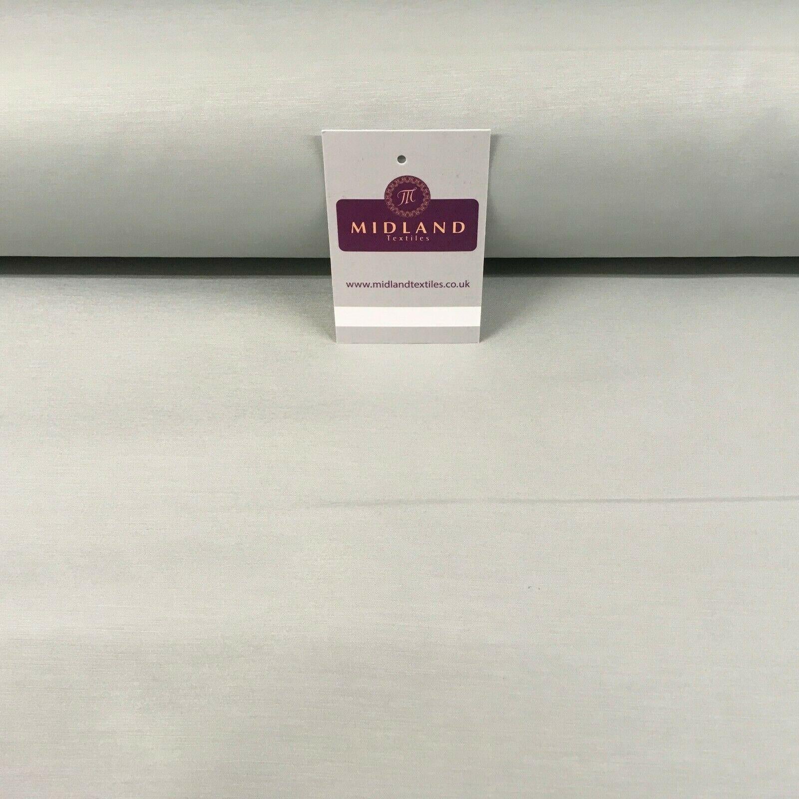 Plain Grey Stiff Cotton Poplin fabric 110cm Wide M1130 Mtex