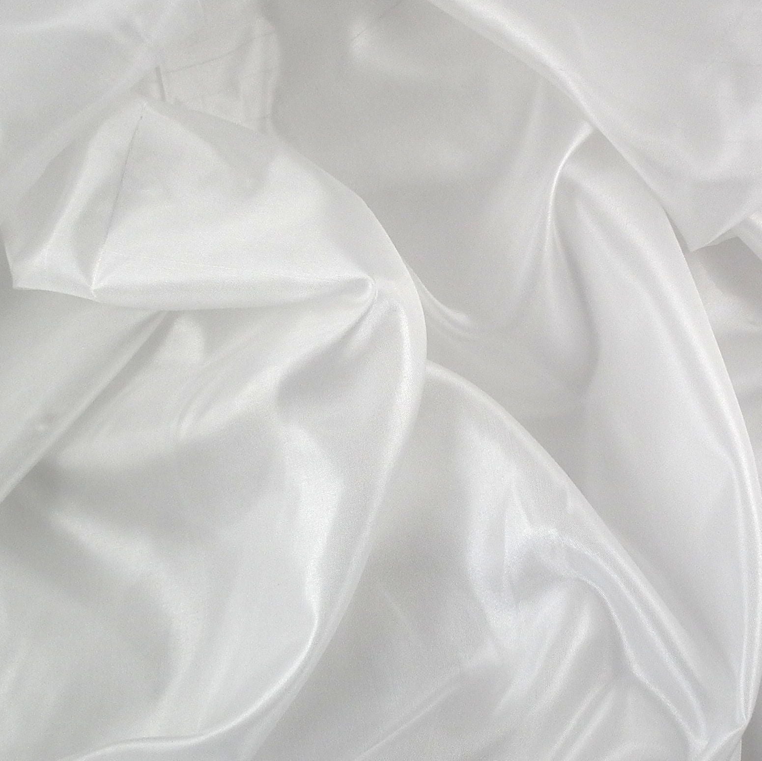 Tela elástica de seda, tela de satén sedosa por metro, forro de vestir,  decoración de manualidades, tela de seda, 55.1 in de ancho (color: azul)
