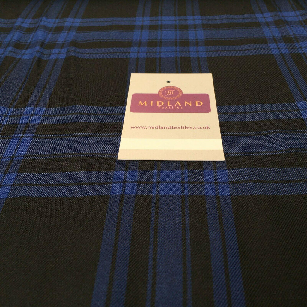 Tartan Check Poly Viscose Dress, tablecloth Fabric 150 Cm MV1064