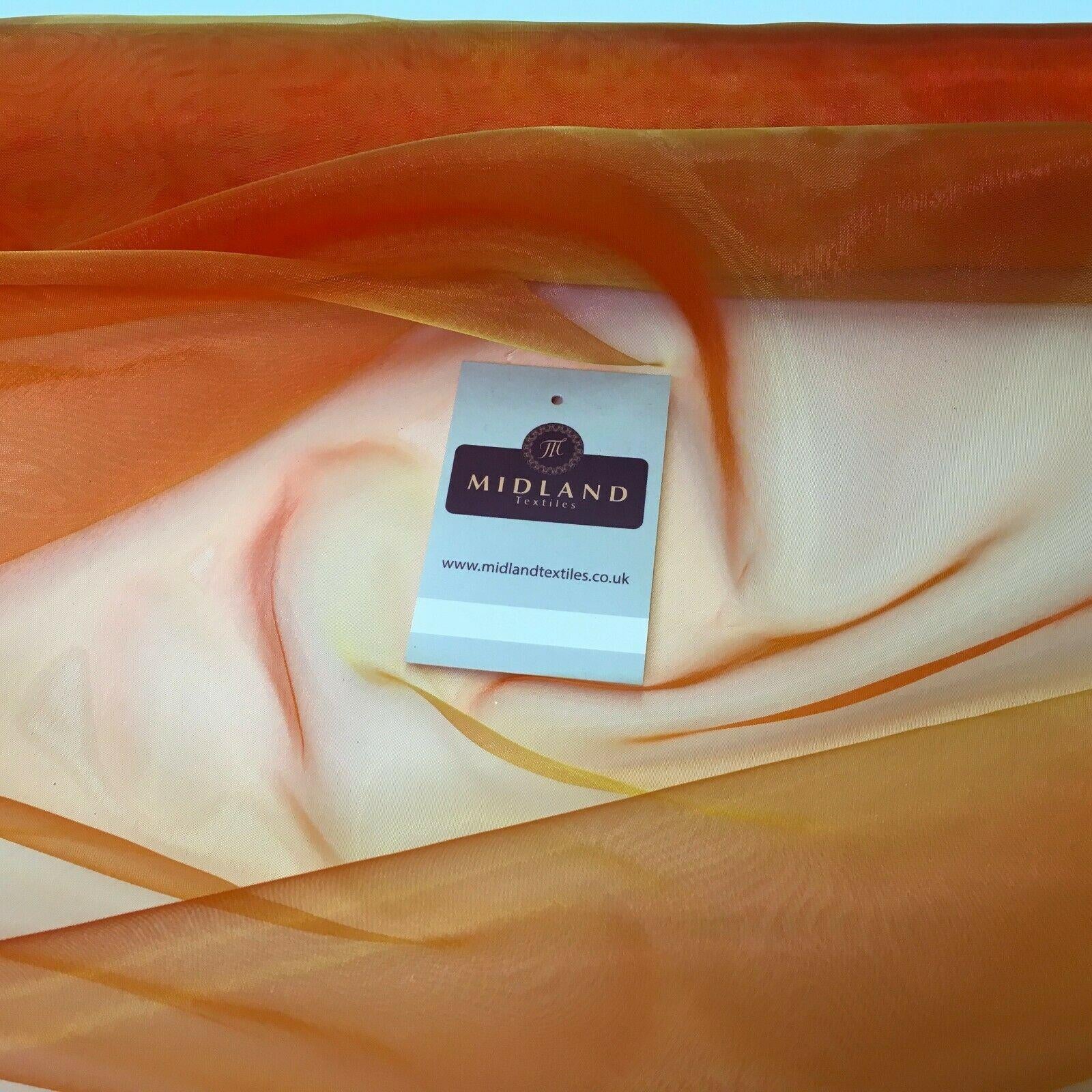 Two Toned Organza Voile Dressmaking Dance Craft Fabric 150cm Wide MK1085