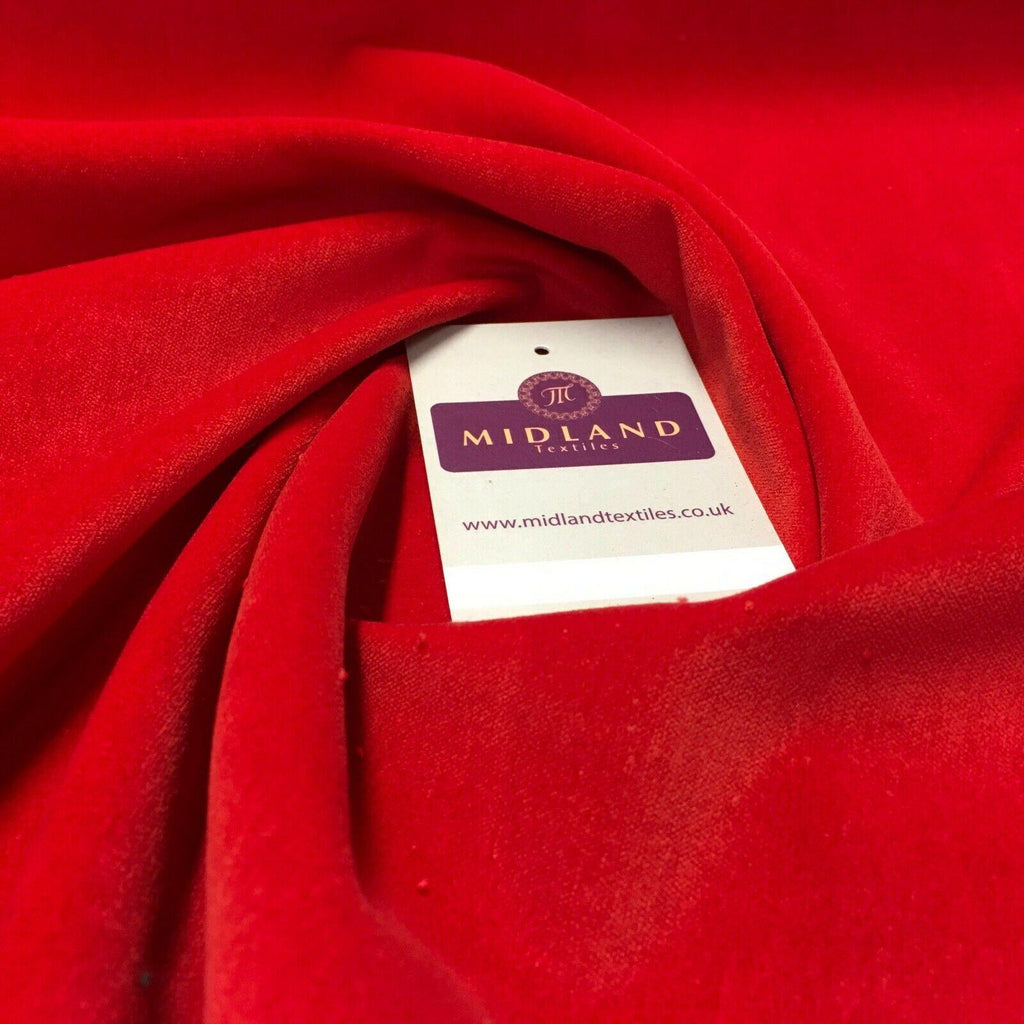 Plain Cotton Velvet ideal for evening & Bridal Fabric 110cm Wide MS1050 Mtex