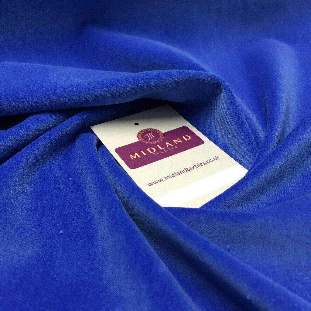 Plain Cotton Velvet ideal for evening & Bridal Fabric 110cm Wide MS1050 Mtex