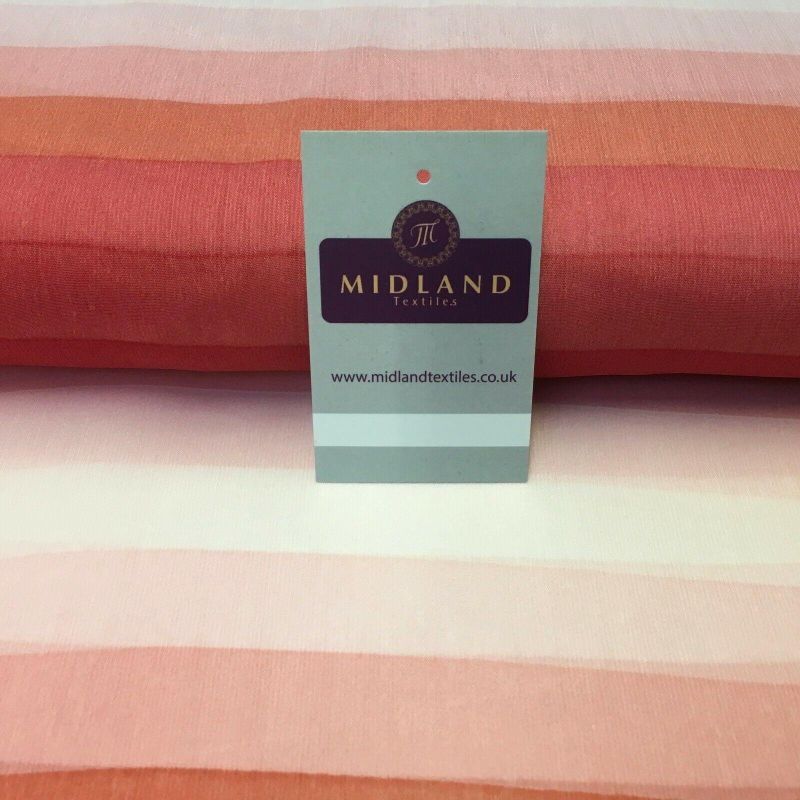 Watermelon striped printed Crinkle Georgette Chiffon fabric 150cm MK1090-17