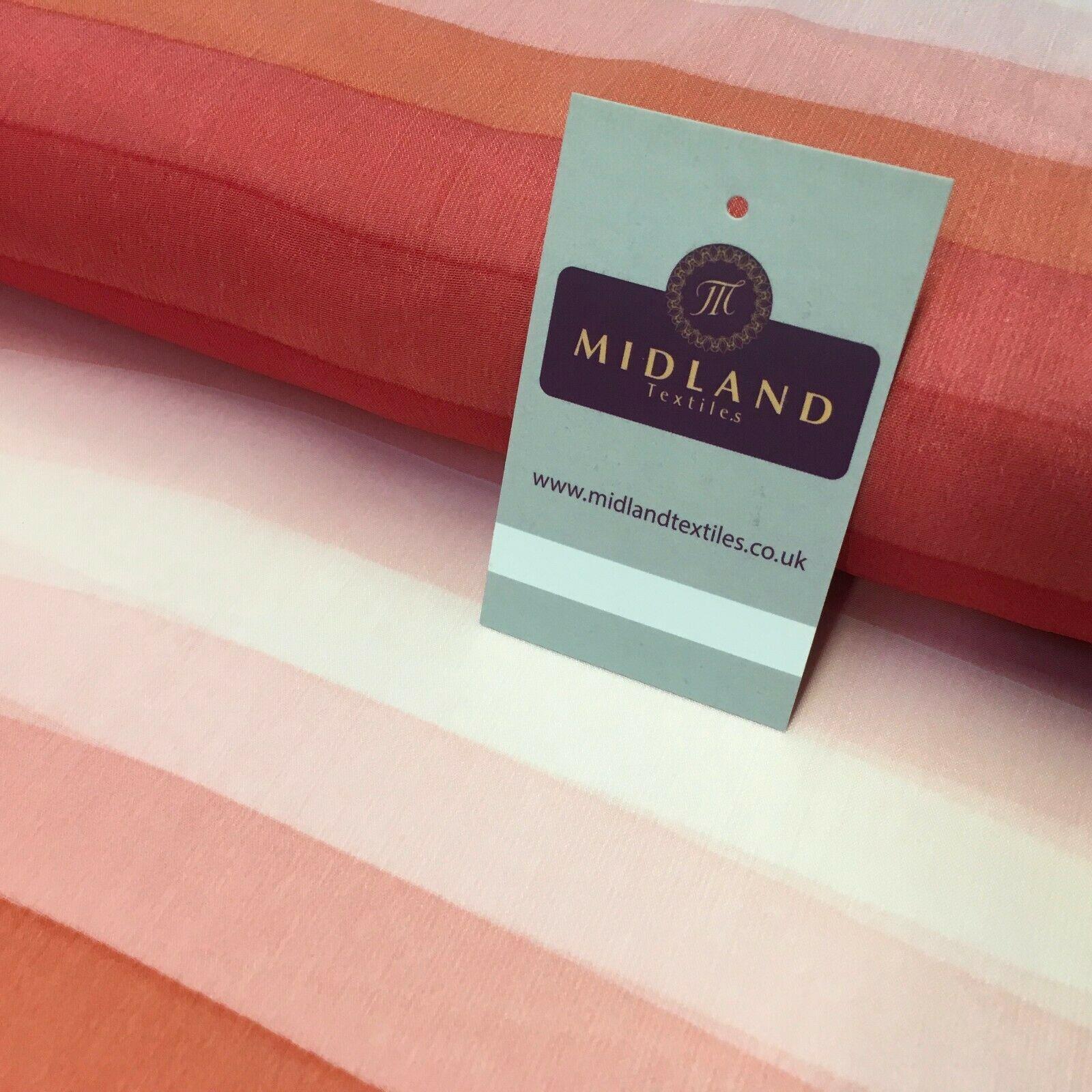 Watermelon striped printed Crinkle Georgette Chiffon fabric 150cm MK1090-17