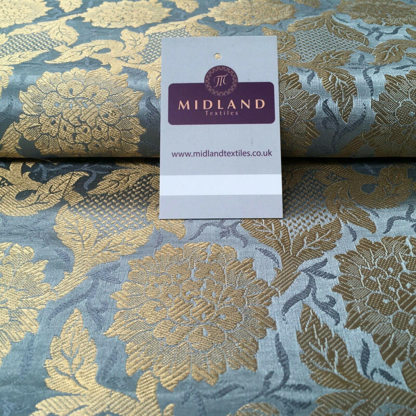 Indian Floral Ornamental Banarsi Brocade waistcoat fabric 100cm Wide MP1119