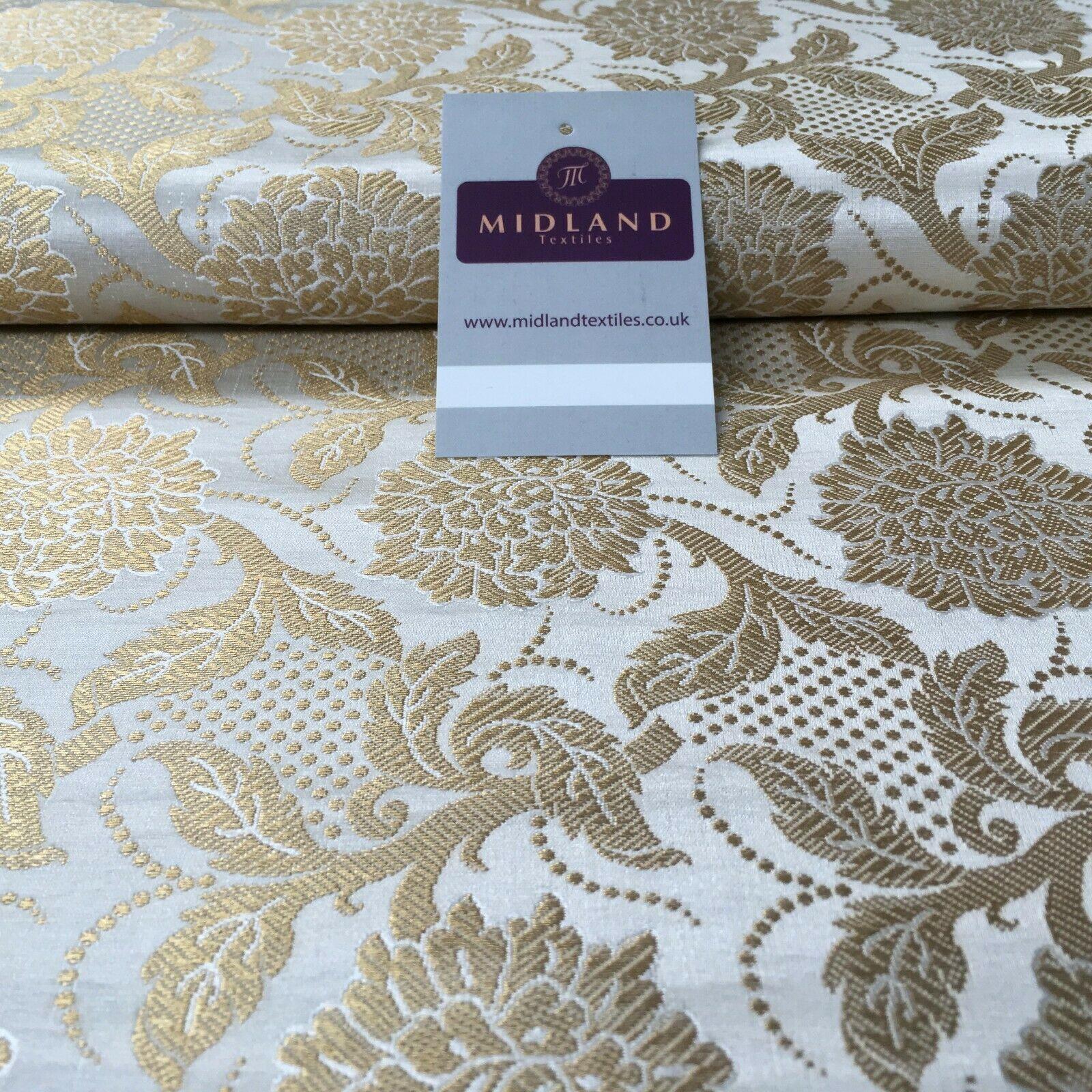 Indian Floral Ornamental Banarsi Brocade waistcoat fabric 100cm Wide MP1119