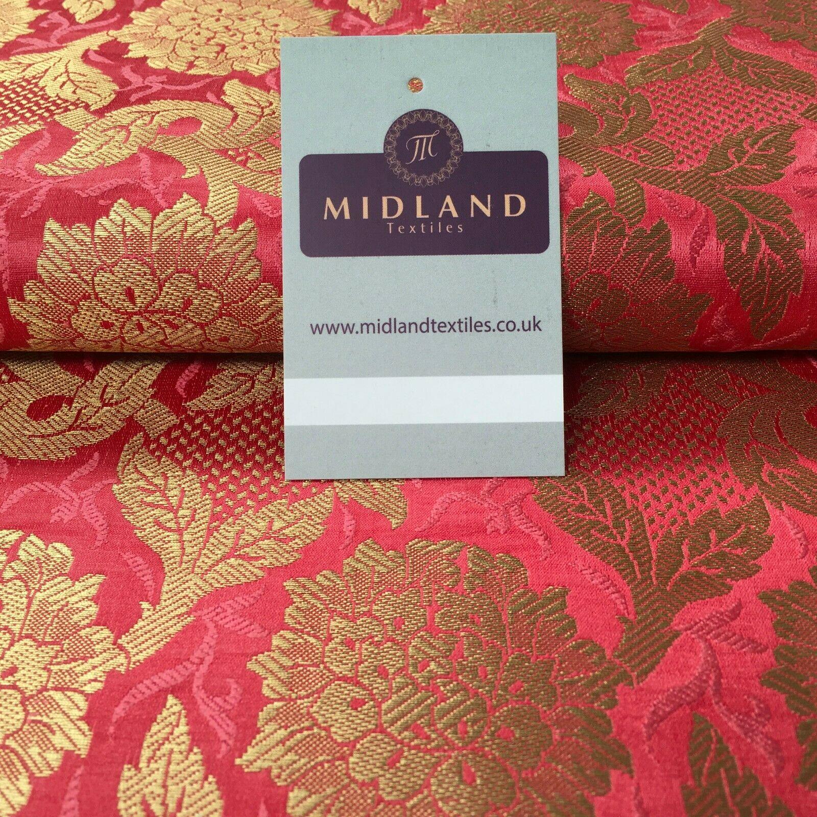 Indian Floral Ornamental Banarsi Brocade waistcoat fabric 100cm Wide MP1119