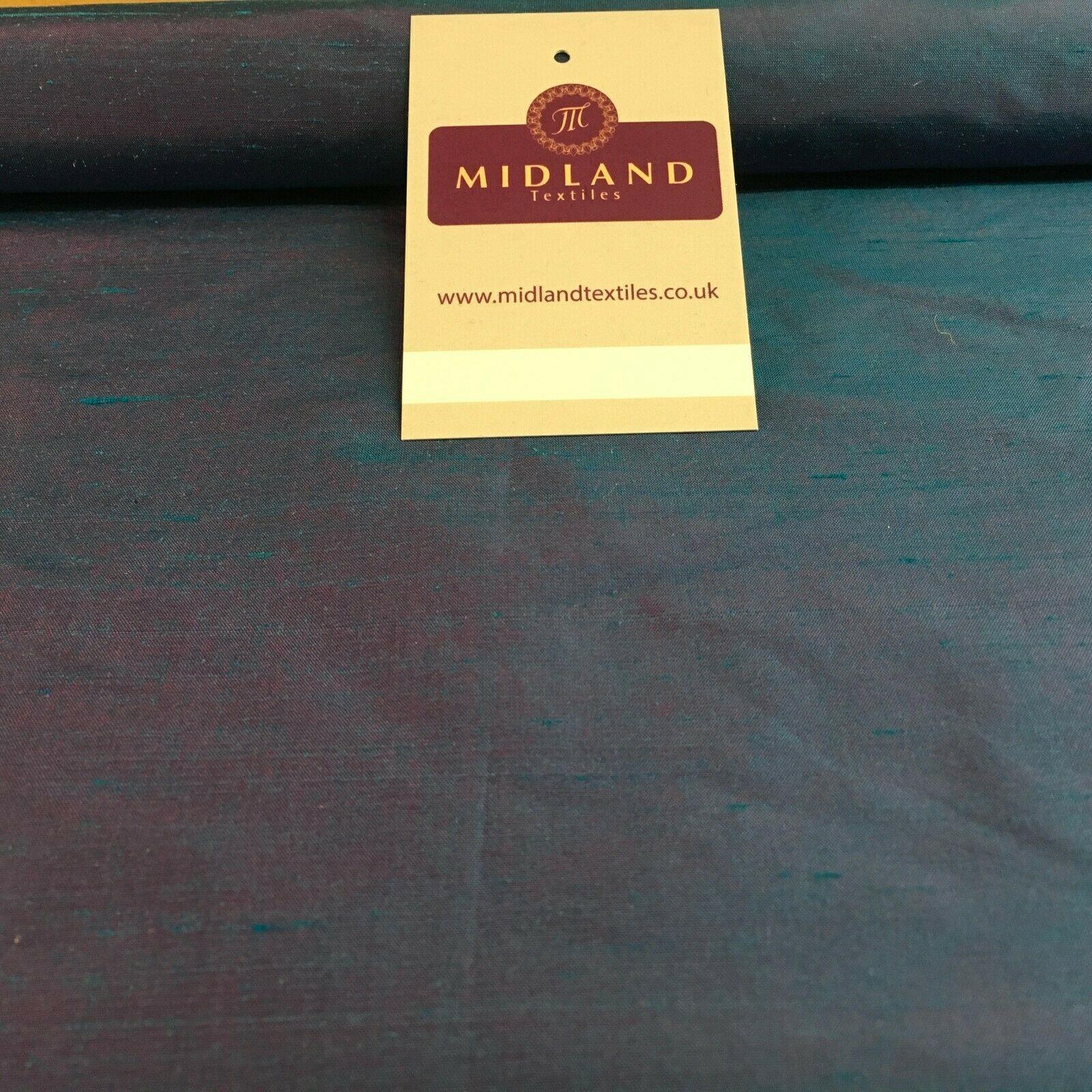 Raw Silk Power Loom Dupion Fabric 44' Wide Sold By Half Metre M1143 Mtex