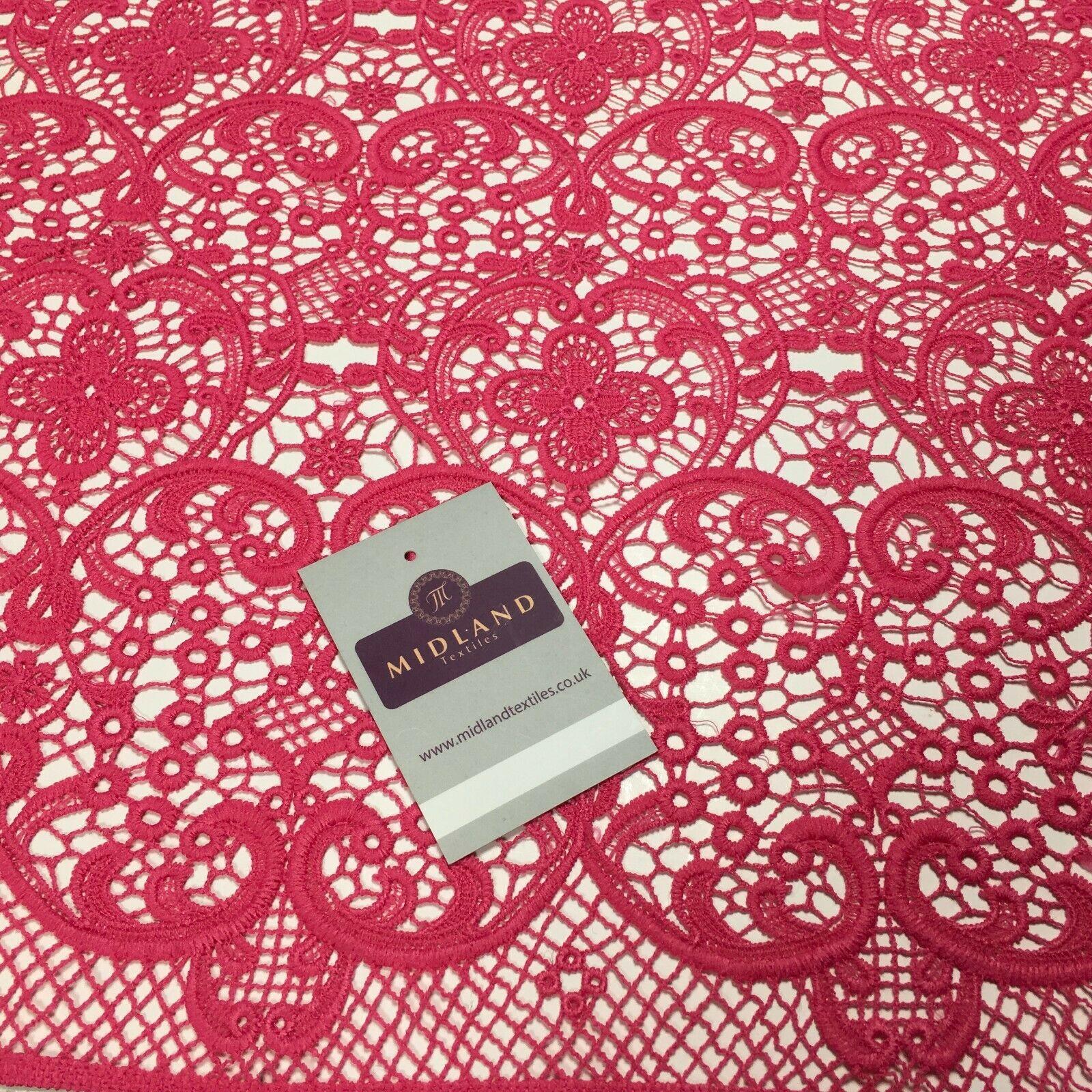 Lace Border Chemical Lace Dress Fabric 110cm Wide M1138 Mtex