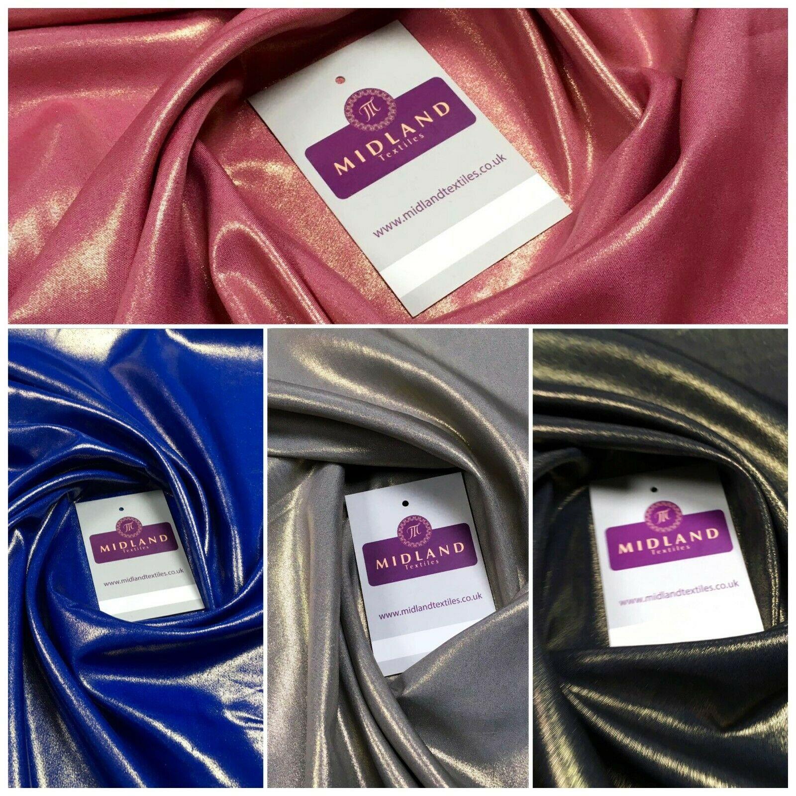 Plain Shimmer Gold Foil Crepe Fabric 150cm Wide M1139 Mtex