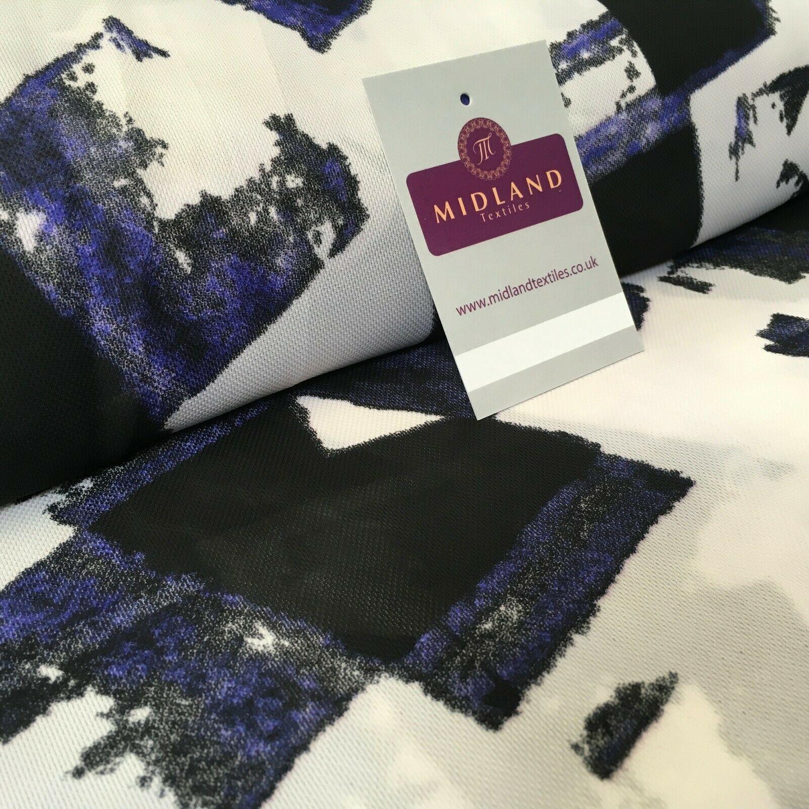 Purple Abstract soft Georgette twist voile Dress Fabric 147cm MK1185-11