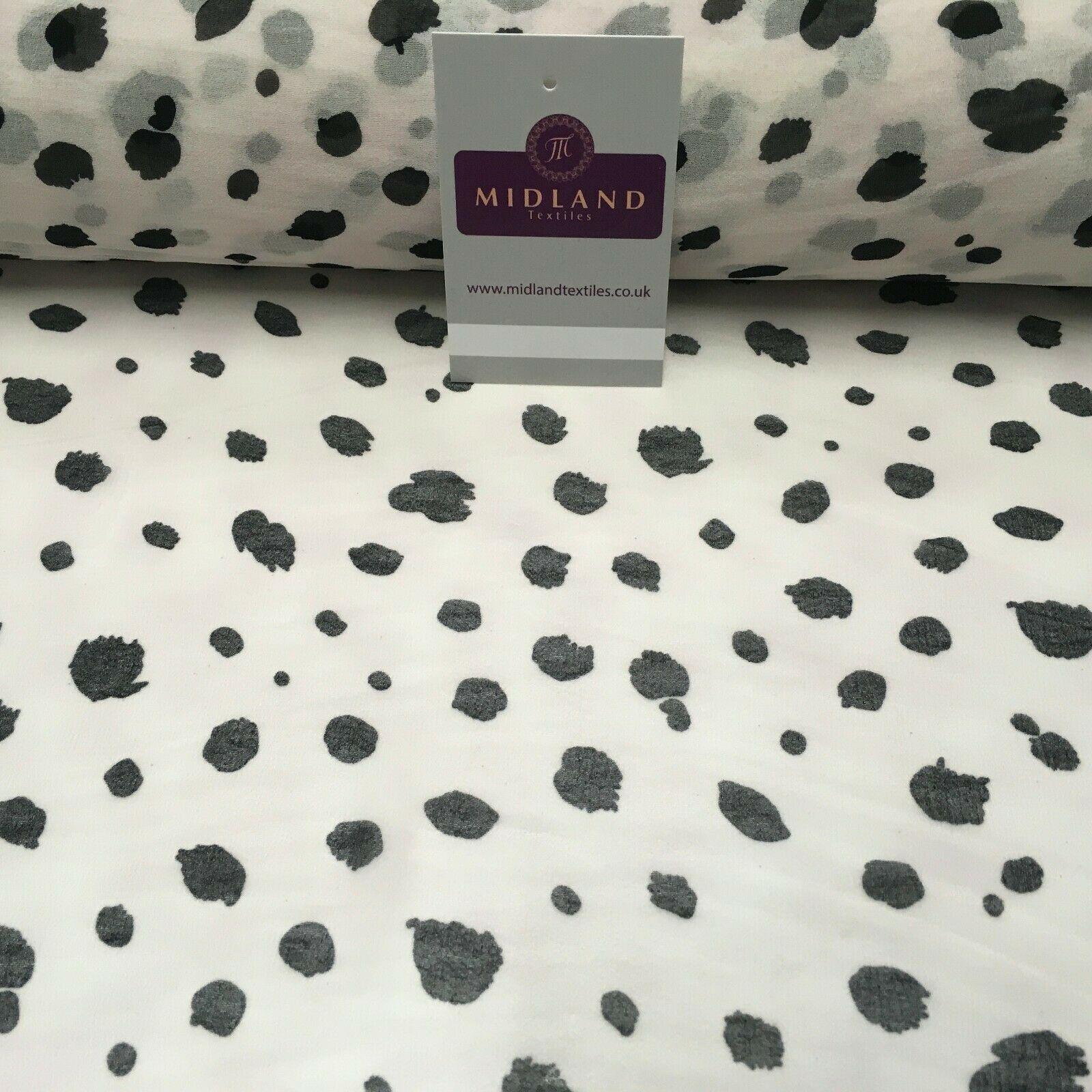 Skin Pale Printed Crepe chiffon Dress Fabric 150 cm Wide MK1190-13 Mtex