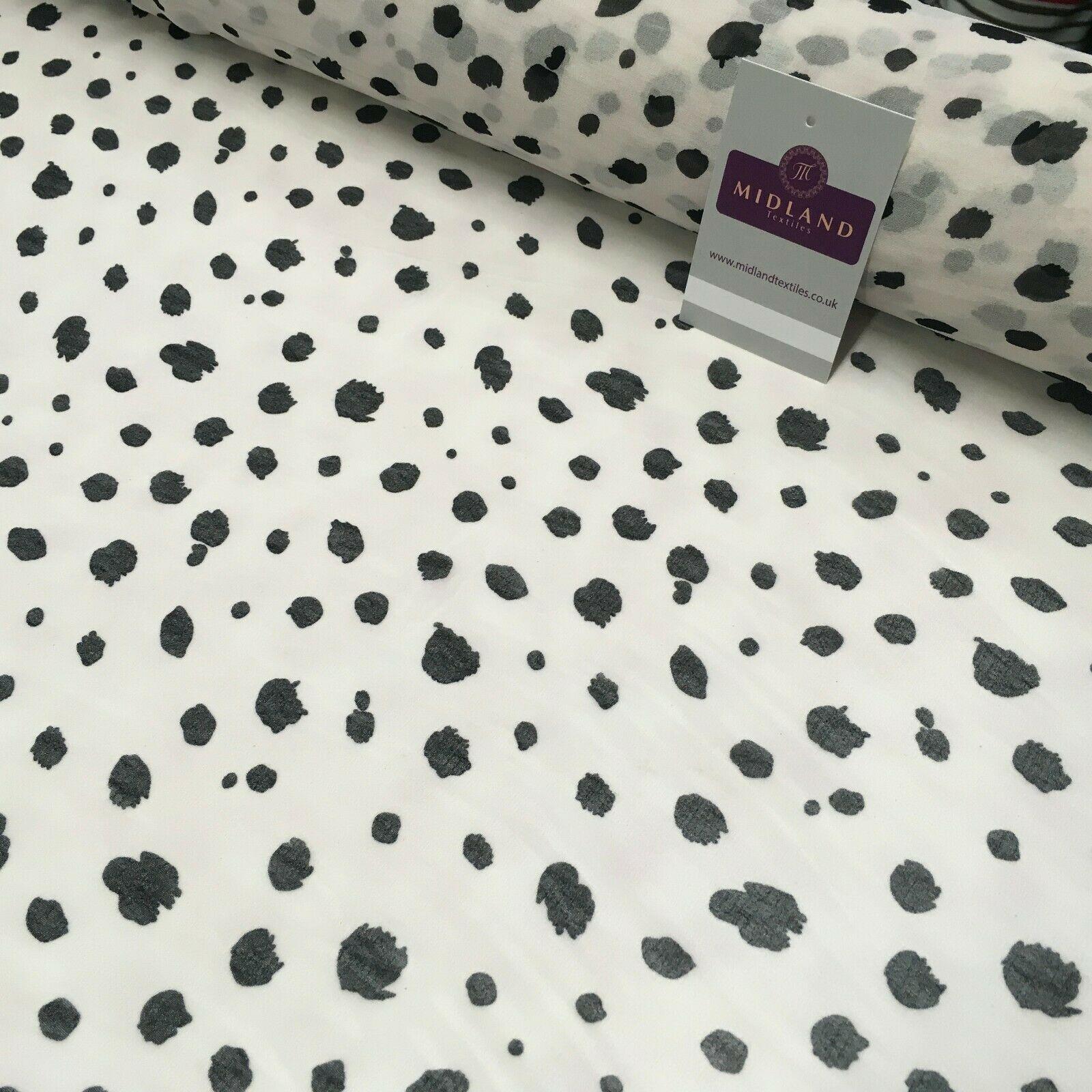 Skin Pale Printed Crepe chiffon Dress Fabric 150 cm Wide MK1190-13 Mtex