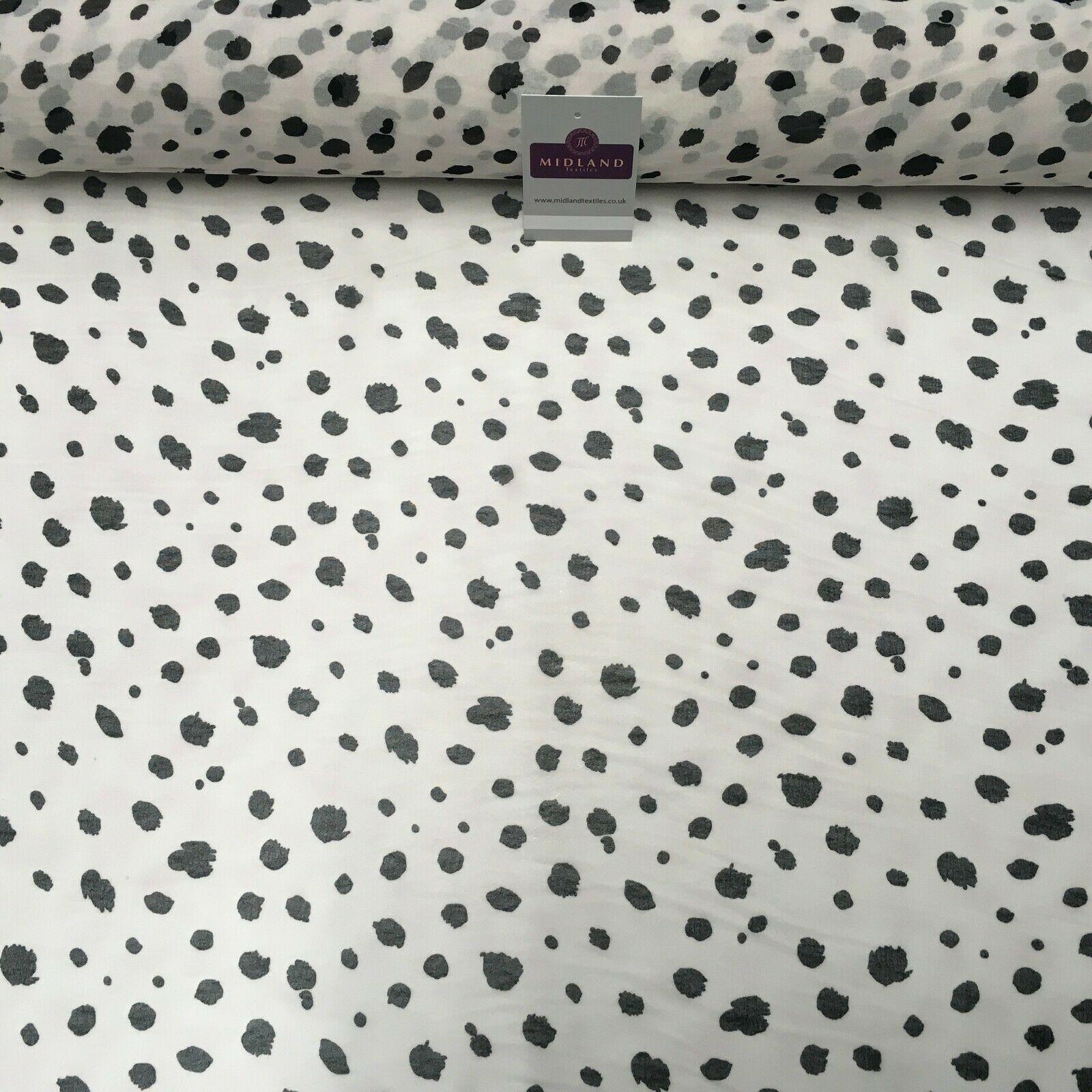 Skin Pale Printed Crepe chiffon Dress Fabric 150 cm Wide MK1190-13 Mtex