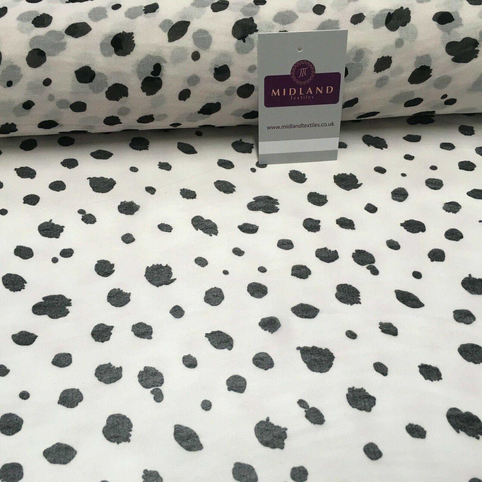 Skin Pale Printed Crepe chiffon Dress Fabric 150 cm Wide MK1190-13 Mtex