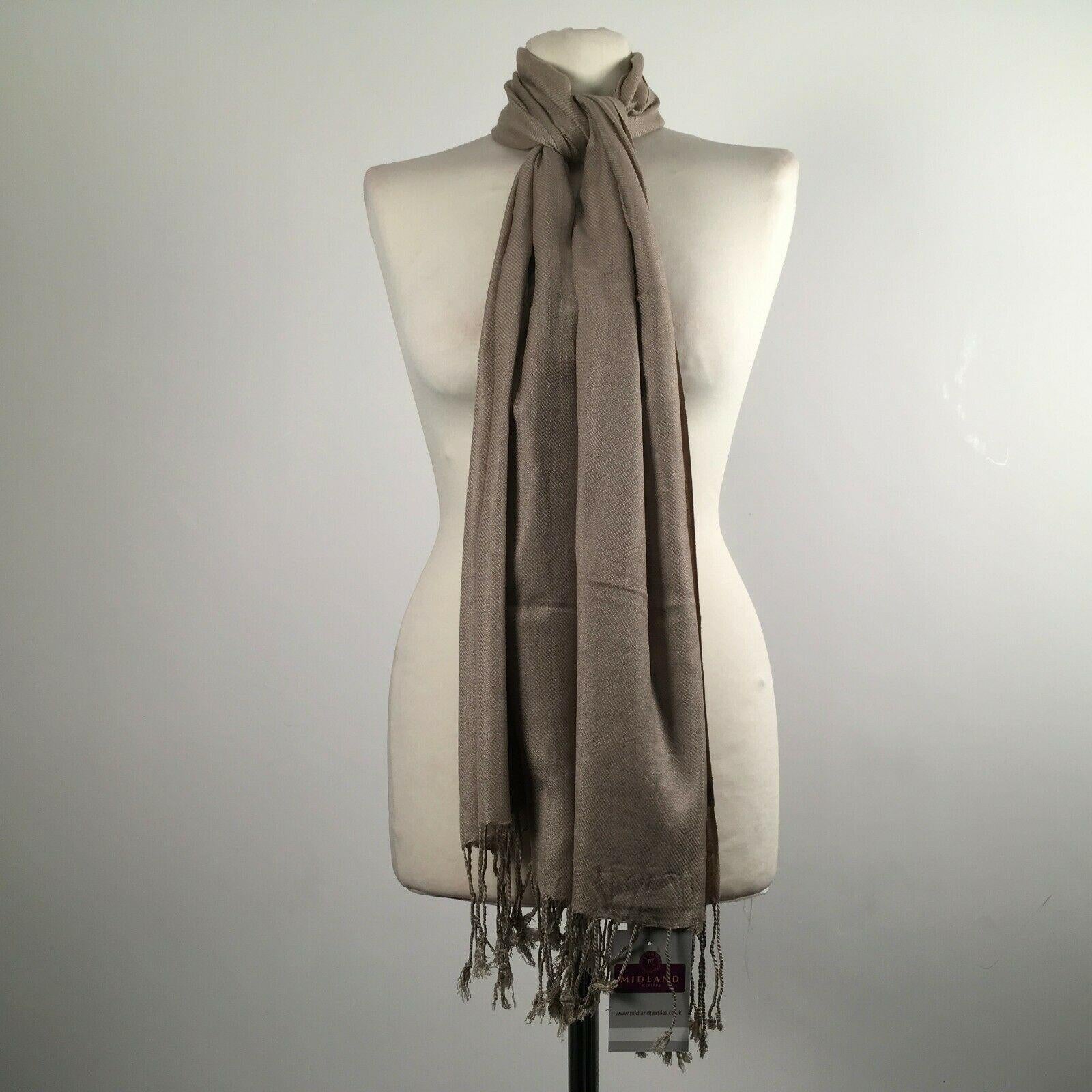 Ladies Pashmina Pashmeena Shawl Hijab Scarf Many colours Wrap stole M415 Mtex