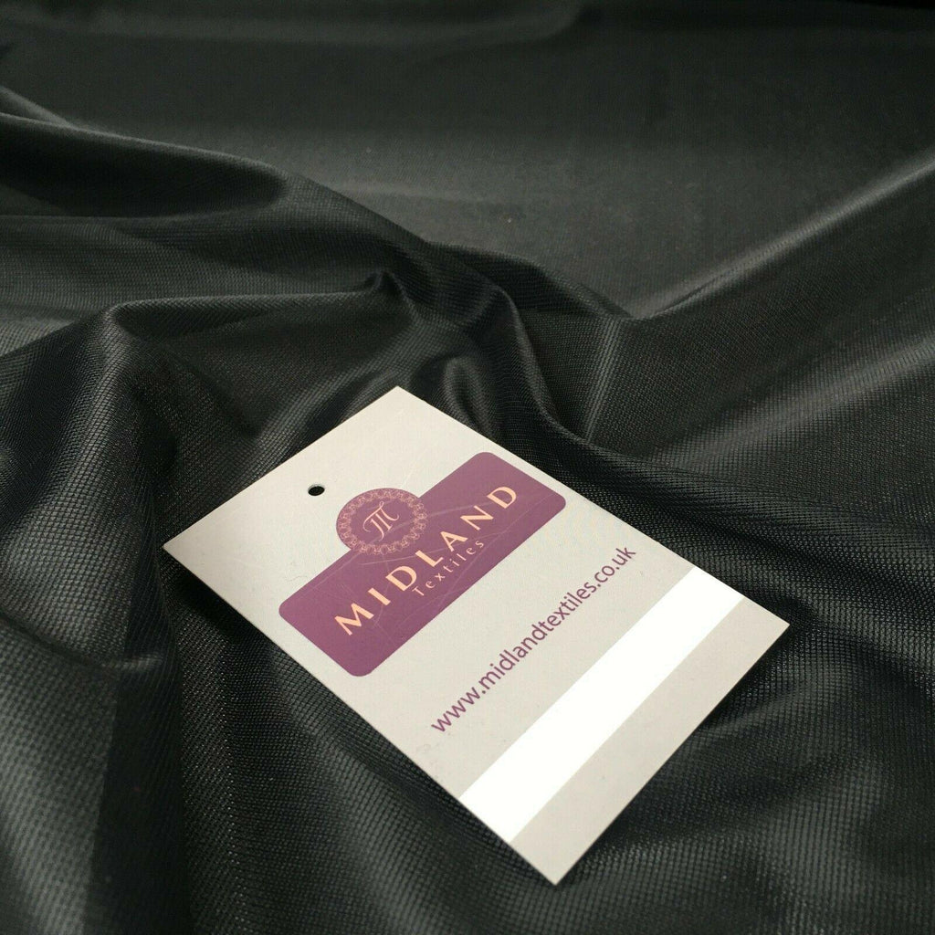 Black Plain Nylon Matt Pocketing fabric 150cm  cm M731-2 Mtex