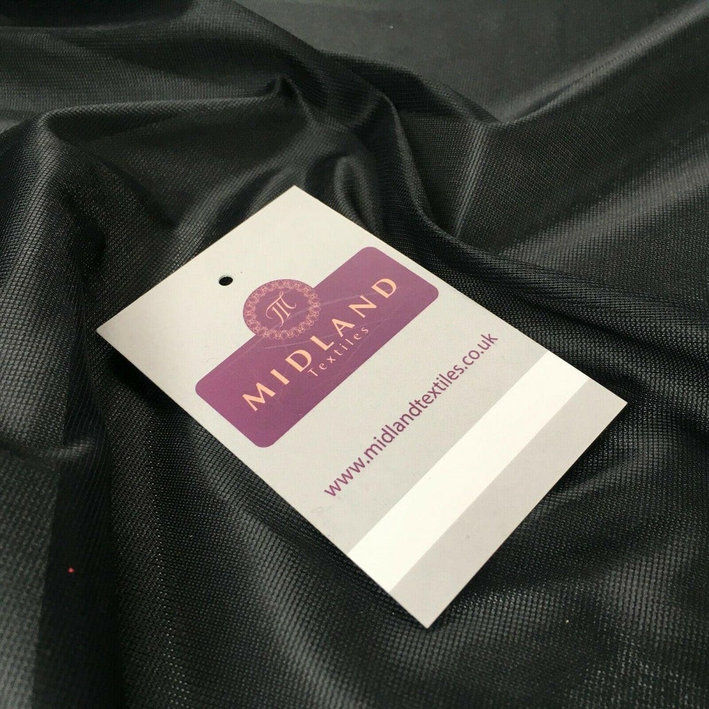 Black Plain Nylon Matt Pocketing fabric 150cm  cm M731-2 Mtex