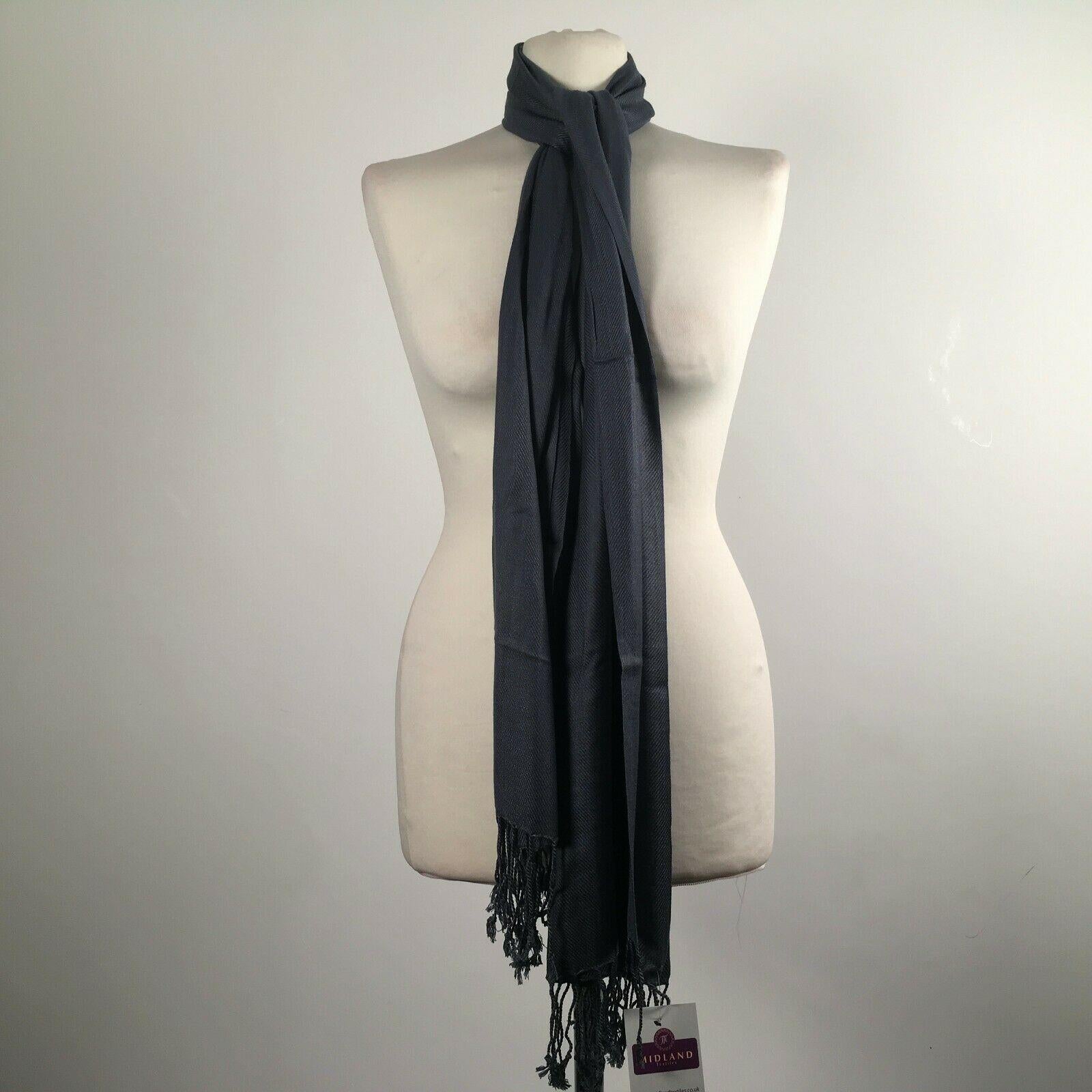 Ladies Pashmina Pashmeena Shawl Hijab Scarf Many colours Wrap stole M415 Mtex