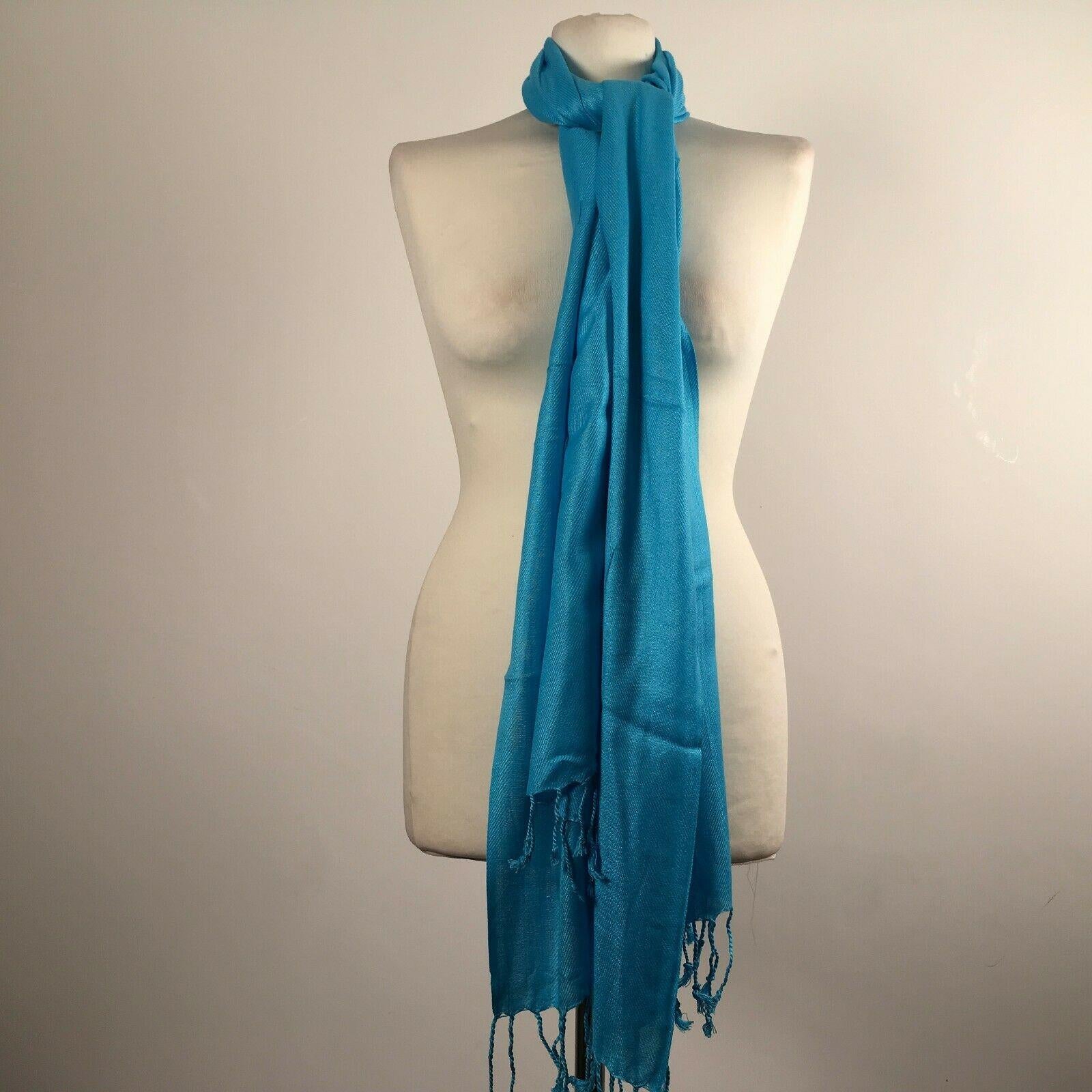 Ladies Pashmina Pashmeena Shawl Hijab Scarf Many colours Wrap stole M415 Mtex