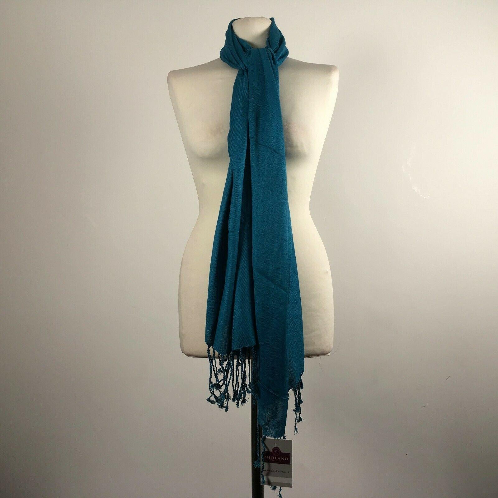 Ladies Pashmina Pashmeena Shawl Hijab Scarf Many colours Wrap stole M415 Mtex