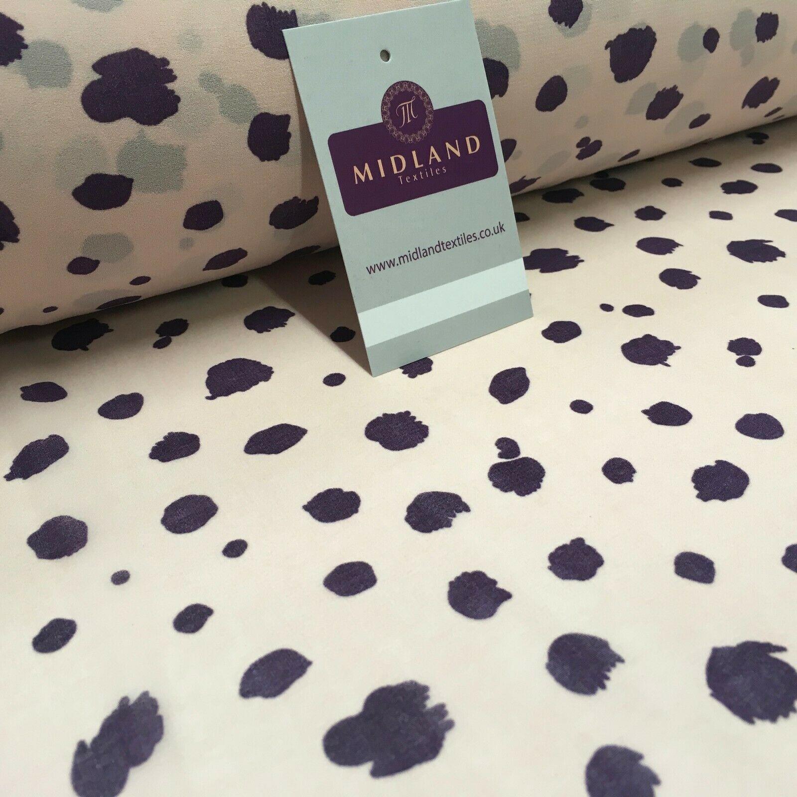 Pink Peach Printed Crepe chiffon Dress Fabric 150 cm Wide MK1190-12 Mtex