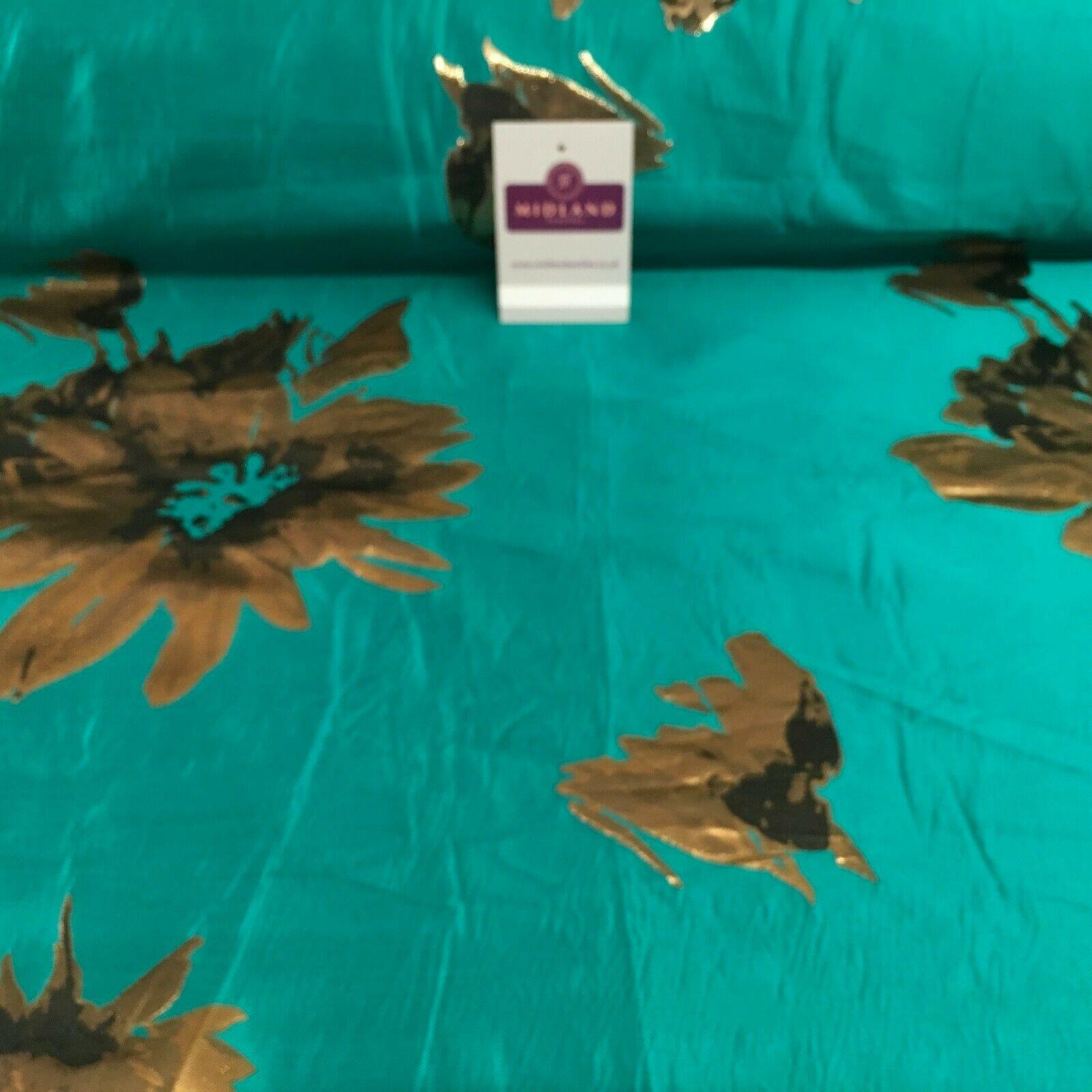 Indian Floral Jacquard Large Vintage Brocade Fabric 147 cm Wide MA1170 Mtex