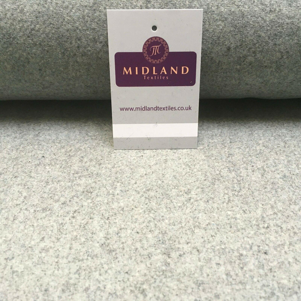 Plain Textured Melton Coating Wool Blend Fabric 139 cm MK1016 Mtex