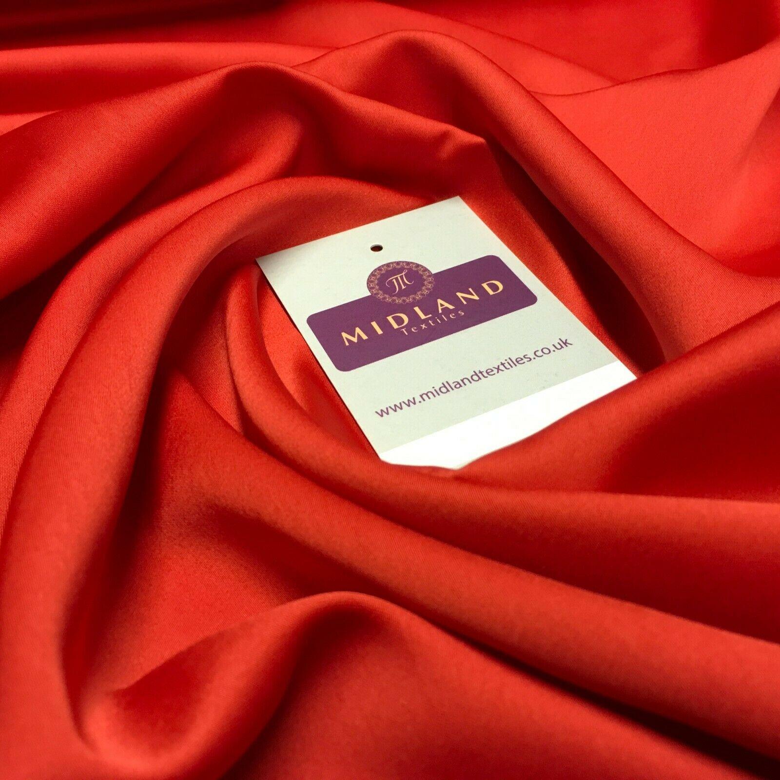 Matt flowy Milano Sateen Satin Dress Fabric 150cm M1205 Mtex