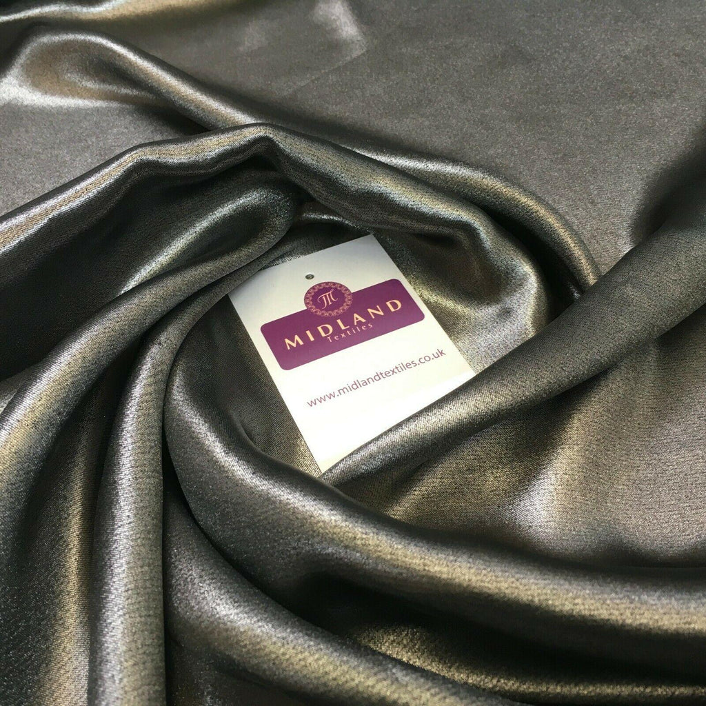 Gold Shimmer Foil Satin Georgette Chiffon Crepe Fabric 110cm  MR1178 Mtex