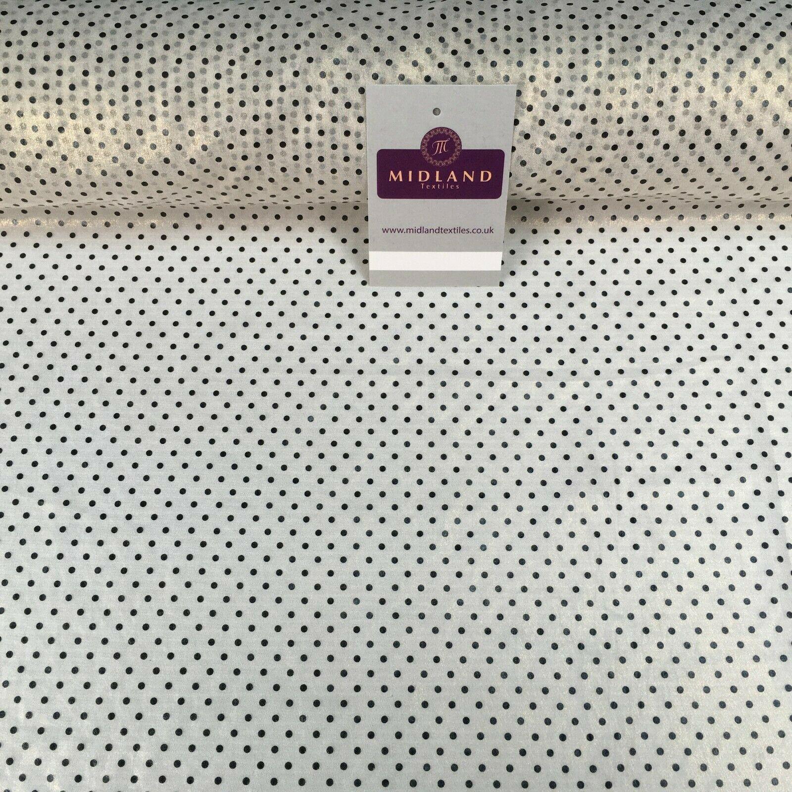 Ivory 2mm Gold Shimmer Foil Polka dot Fabric 150 cm M145-80 Mtex