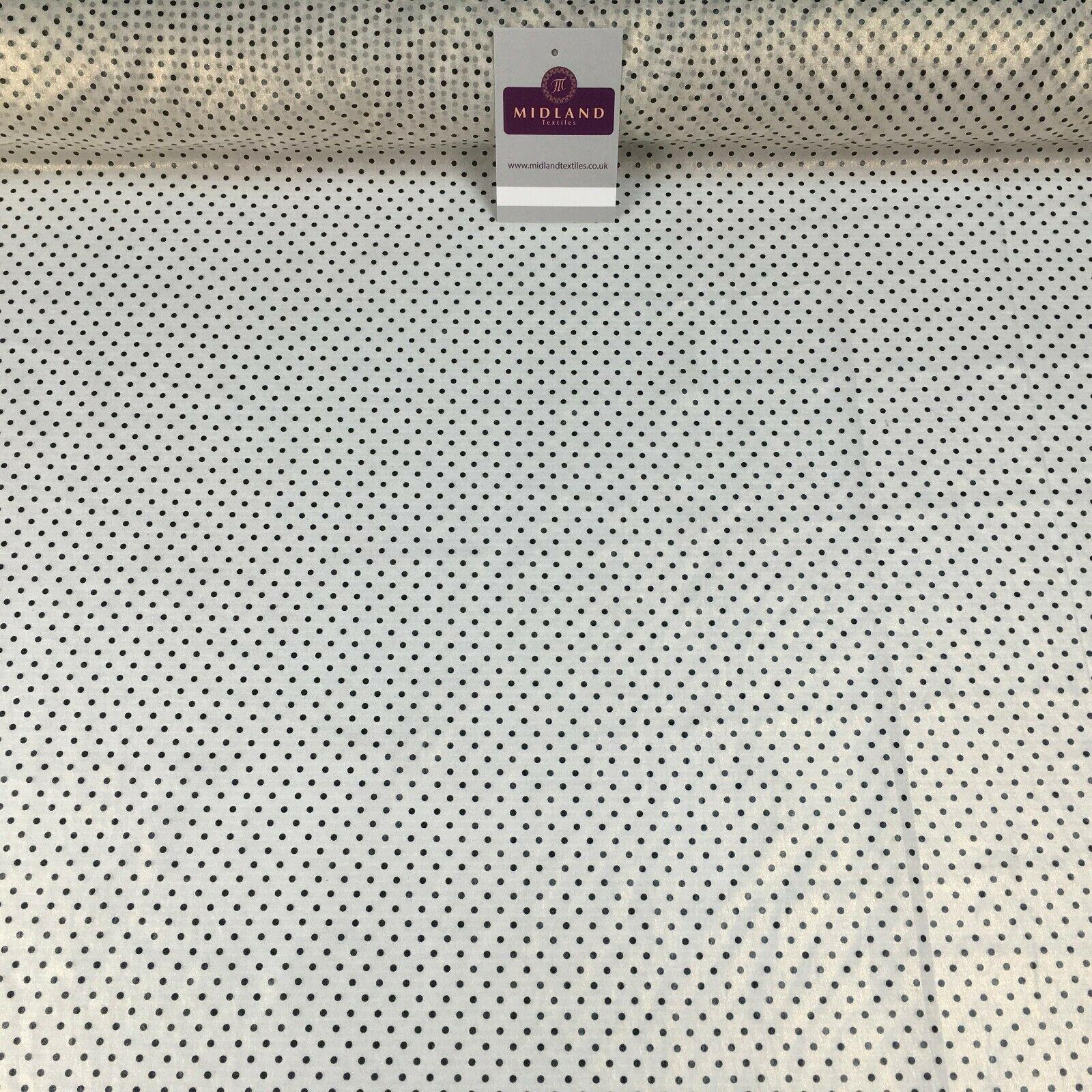 Ivory 2mm Gold Shimmer Foil Polka dot Fabric 150 cm M145-80 Mtex