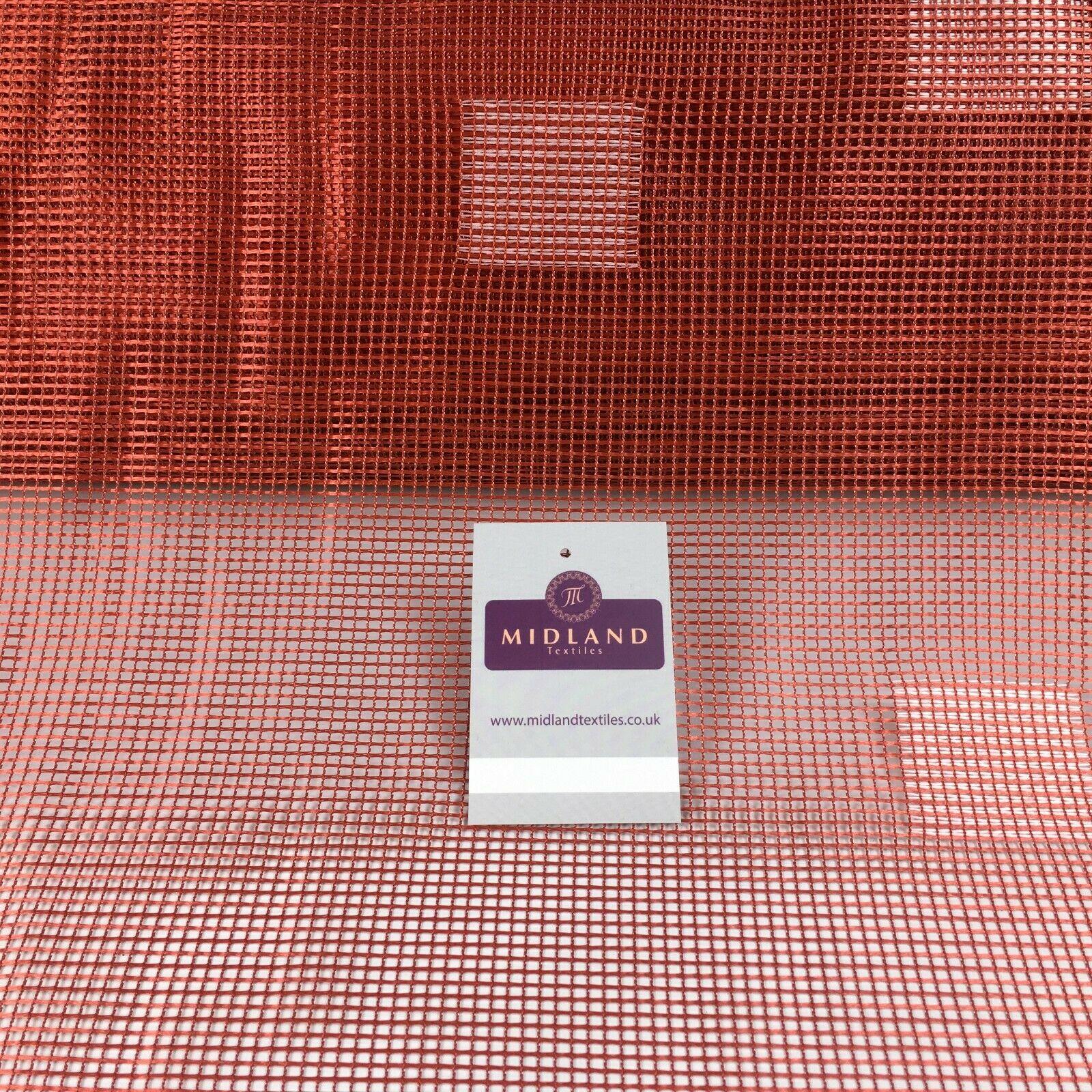 Terracotta mesh net curtain Fabric 150 cm M186-44 Mtex