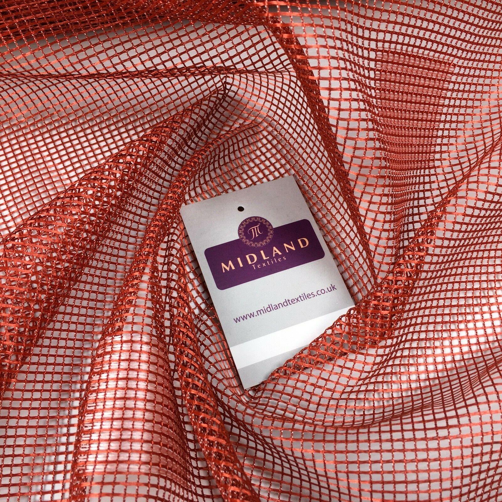 Terracotta mesh net curtain Fabric 150 cm M186-44 Mtex