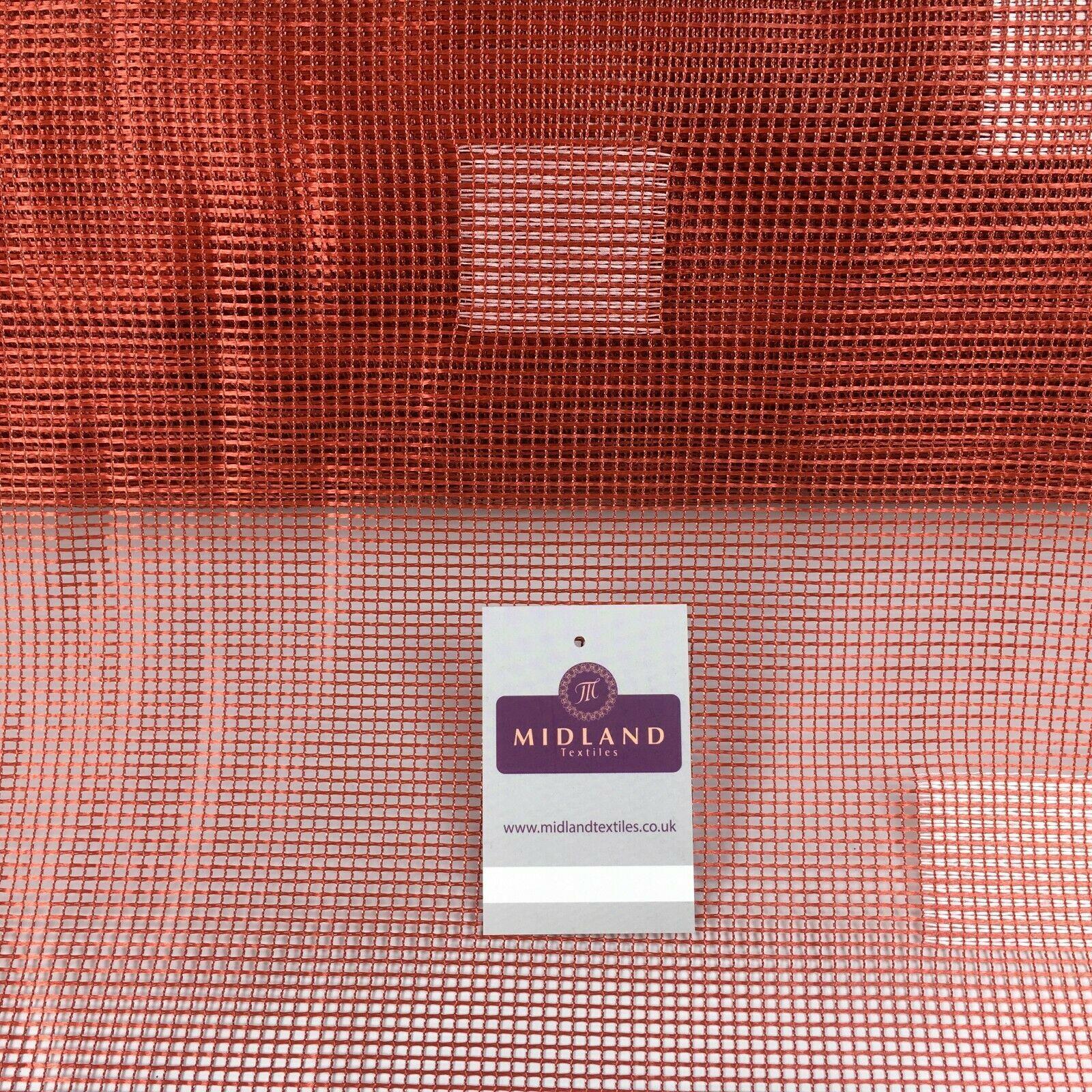 Terracotta mesh net curtain Fabric 150 cm M186-44 Mtex