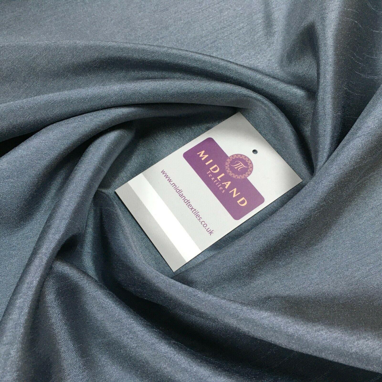 £4.99/m Plain Shantung Satin Backed Dupion Faux Silk Dress Fabric 147 cm MD1293 Mtex