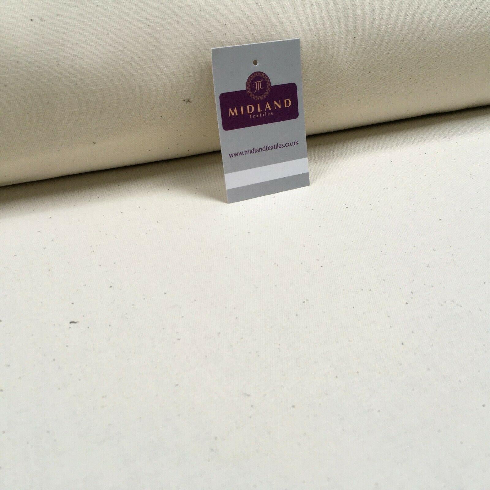 Natural Bull Denim Loom state Heavy Calico Fabric 150cm Wide MS1353