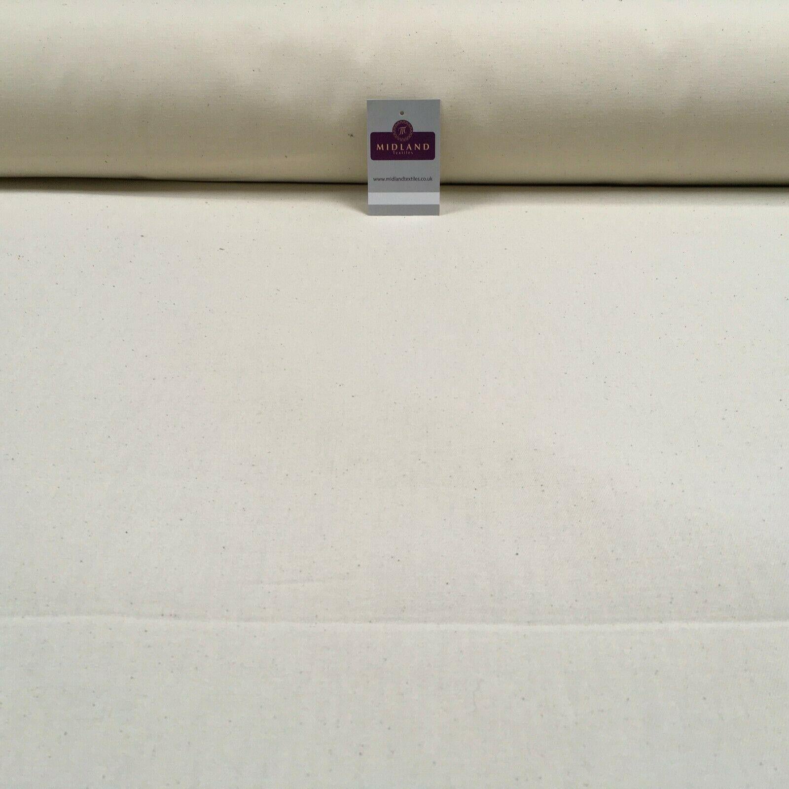 Natural Bull Denim Loom state Heavy Calico Fabric 150cm Wide MS1353