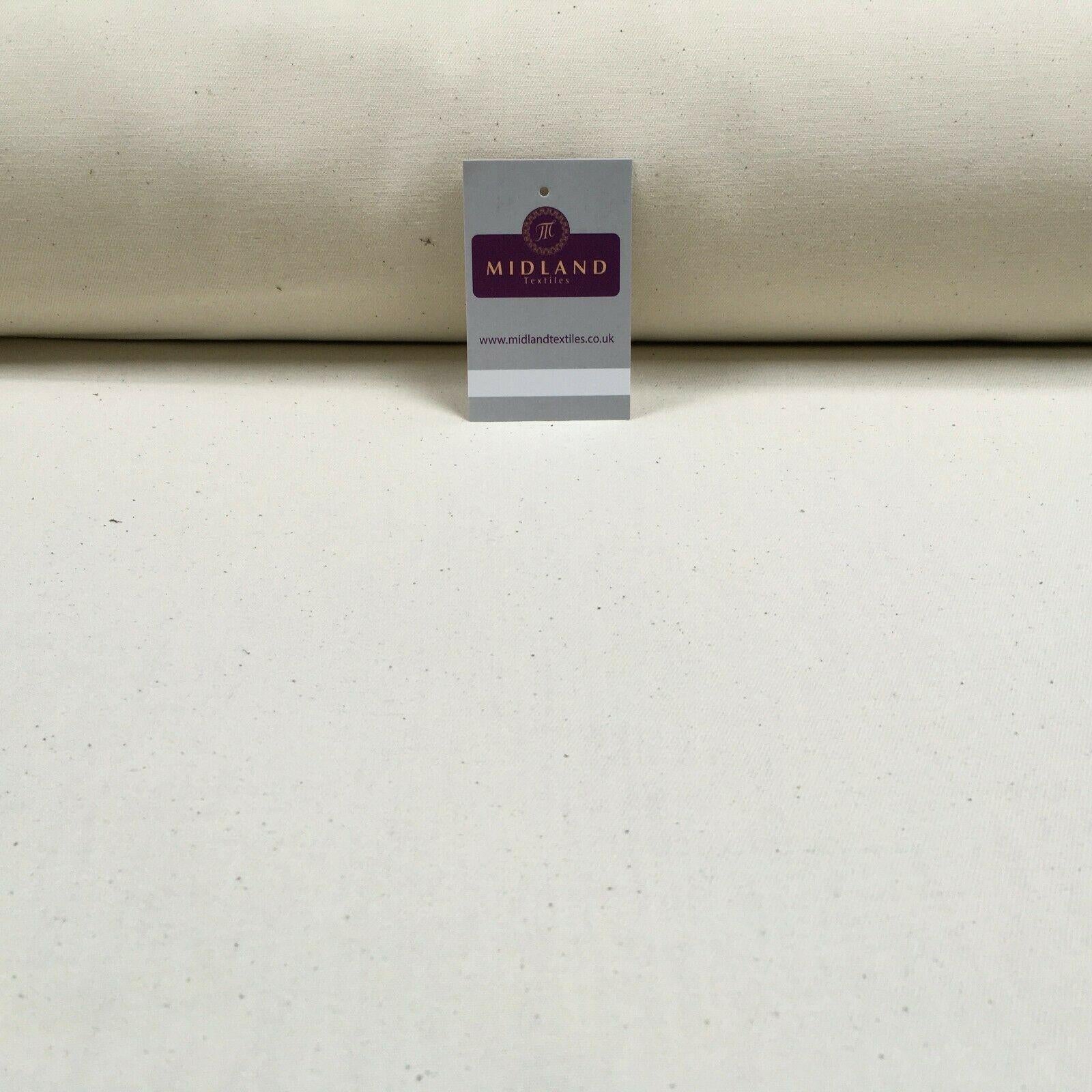 Natural Bull Denim Loom state Heavy Calico Fabric 150cm Wide MS1353