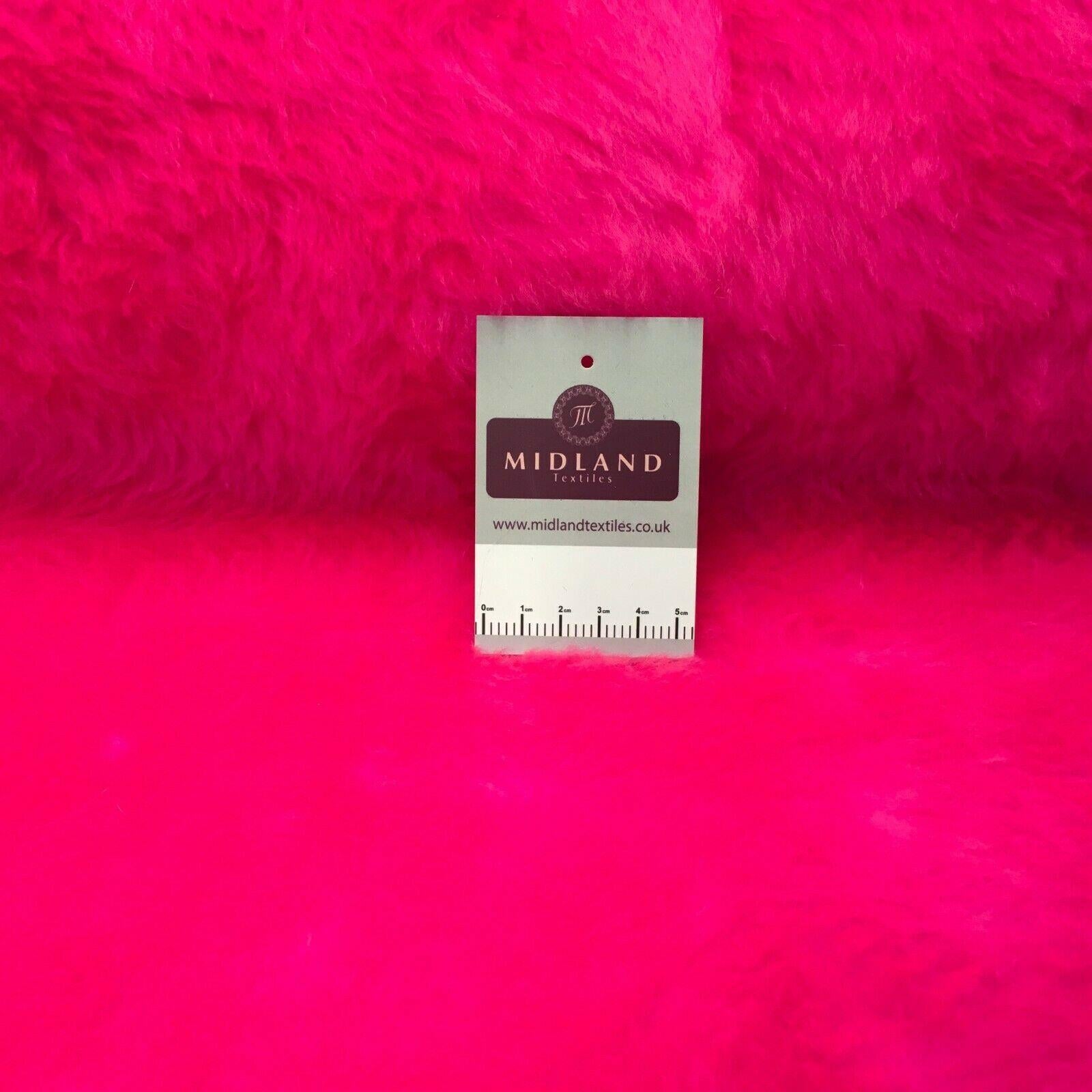 Plain Faux Fur 14 mm soft pile ideal for Clothing, throws Fabric 58' Wide MT930