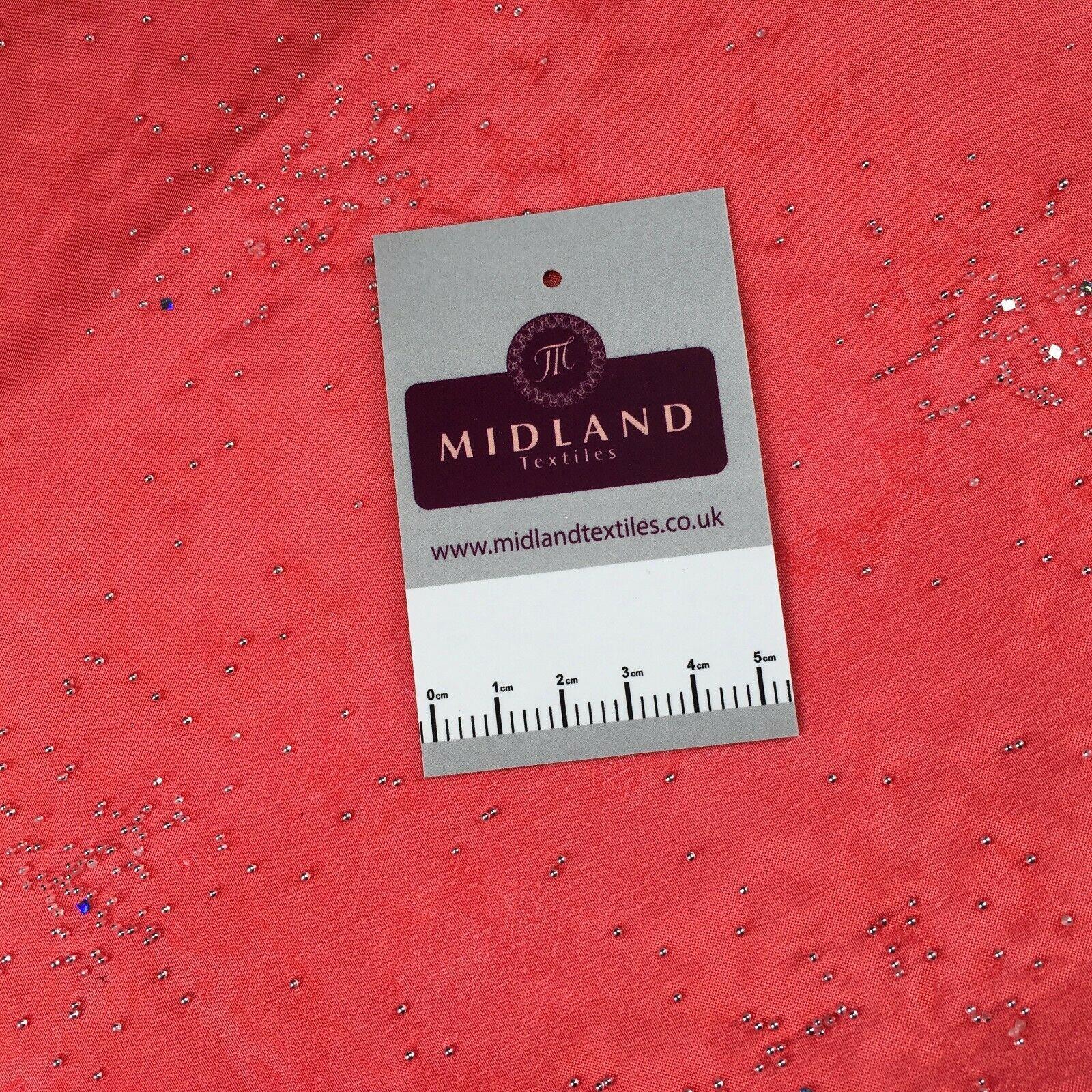 Beaded Cluster hologram Organza Dress Decor Fabric 150 cm MK1372 Mtex