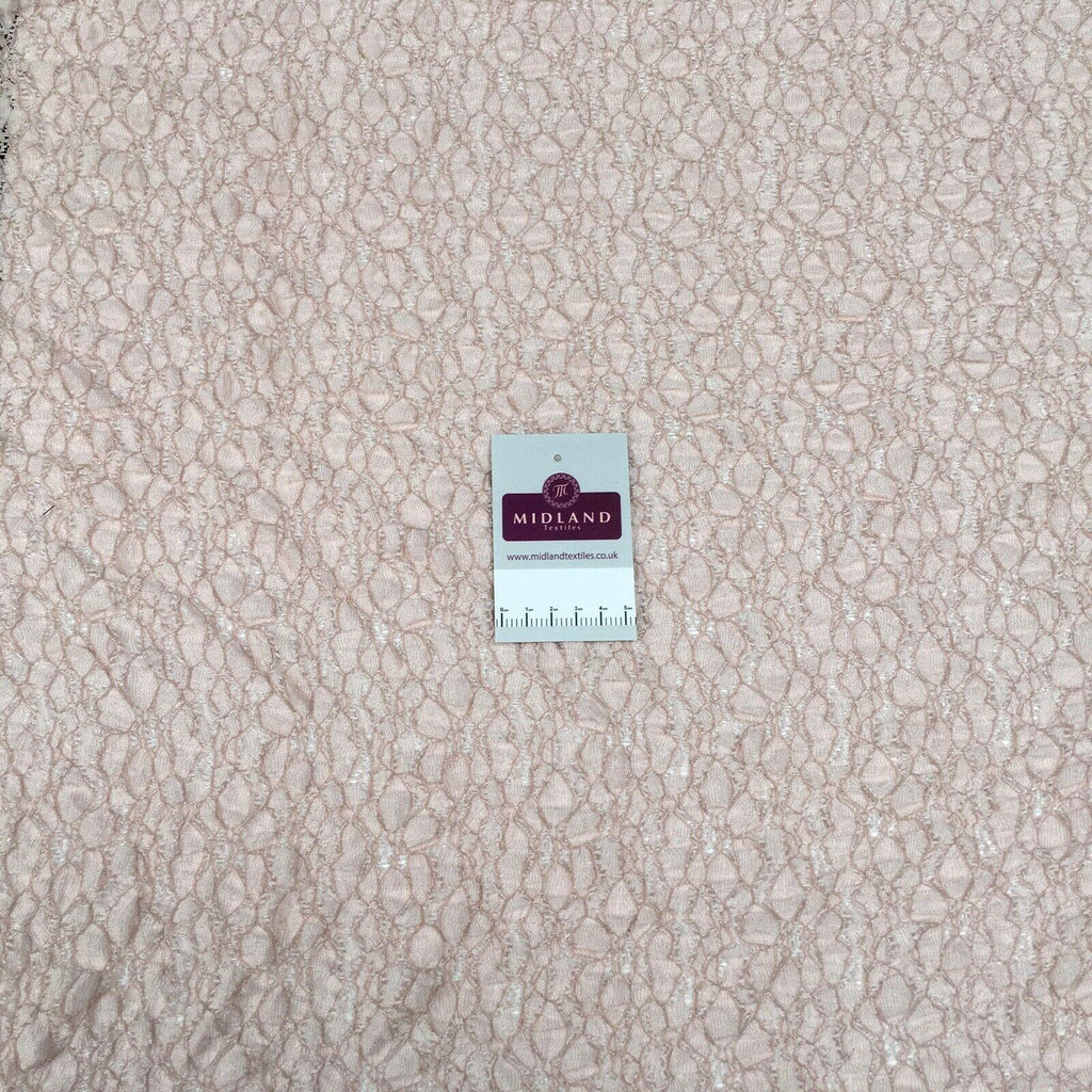 Blush soft lace / net dress Fabric 140cm M186-54 Mtex