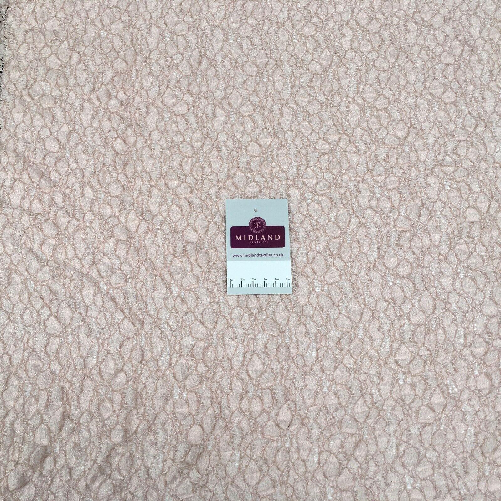 Blush soft lace / net dress Fabric 140cm M186-54 Mtex