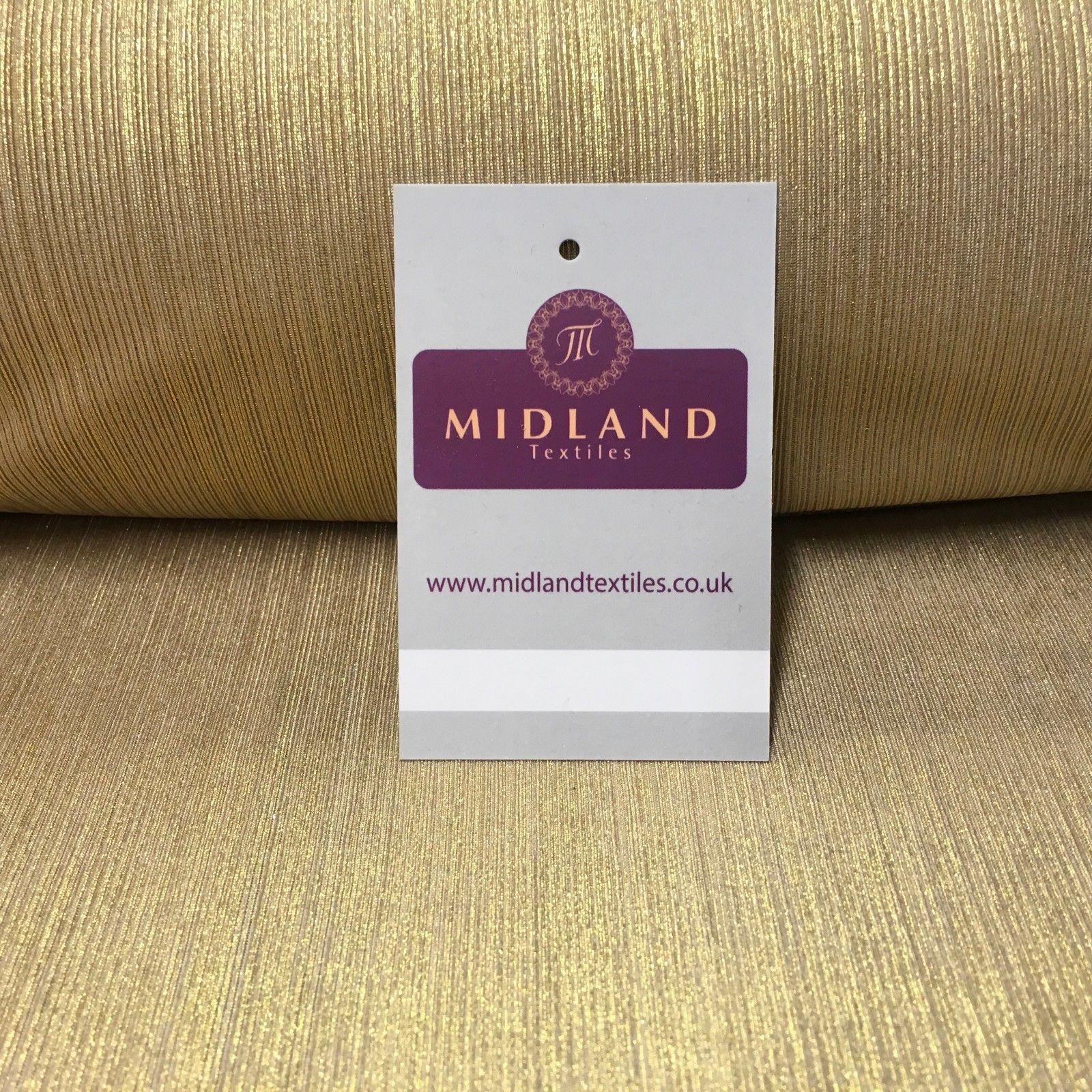 Shiny Metallic Lame 1 way stretch Dress Fabric 40' wide M699 Mtex