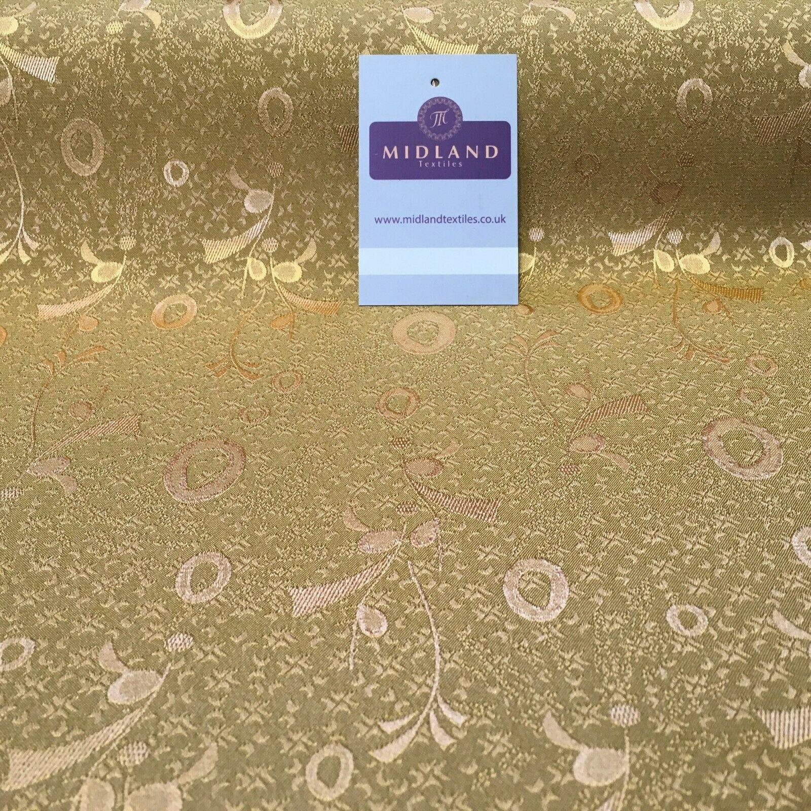 Two Toned Paisley Satin Jacquard Dress Fabric 58' Wide M116 Mtex