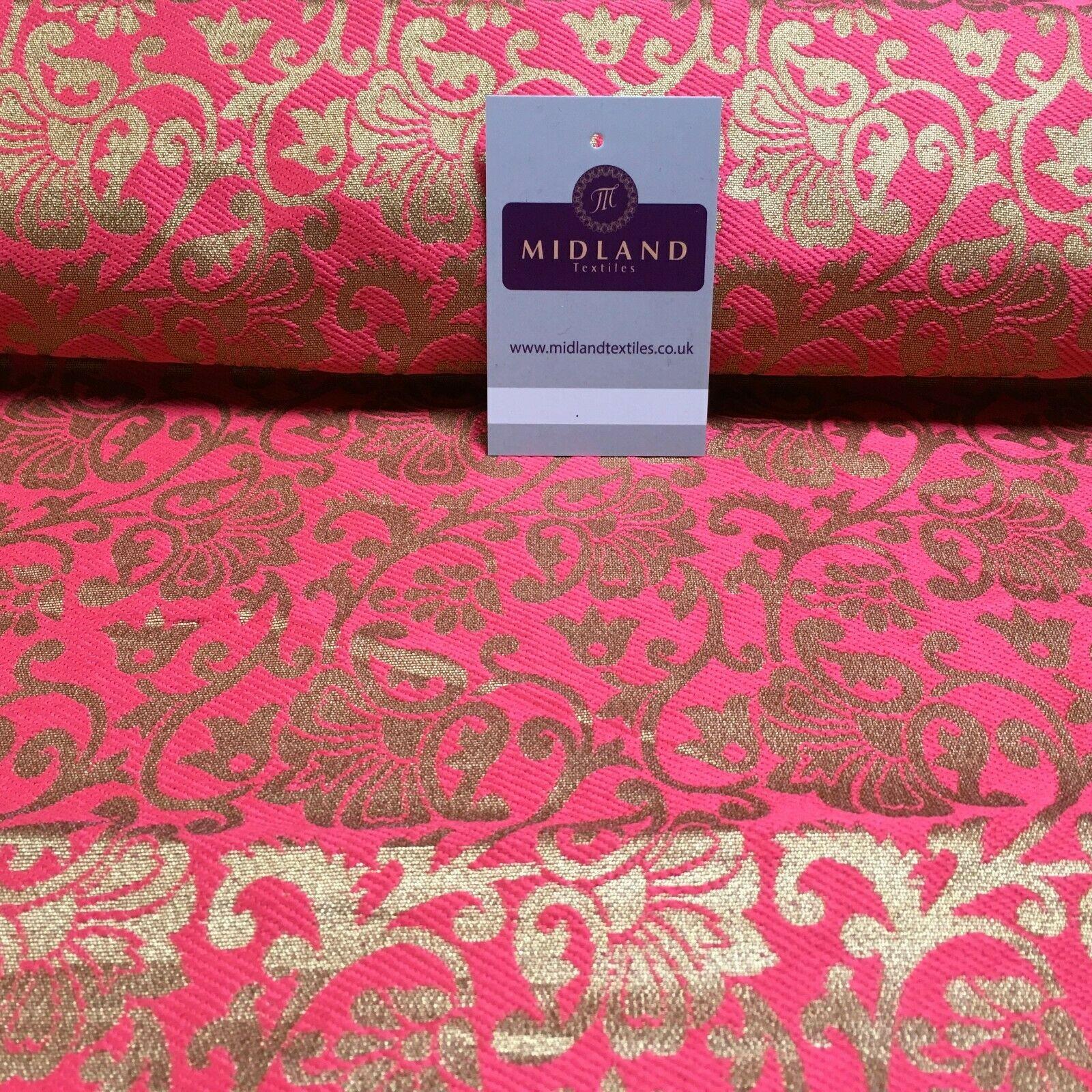 Indian Floral Ornamental Banarsi Brocade Waistcoat Fabric 110cm MR1336