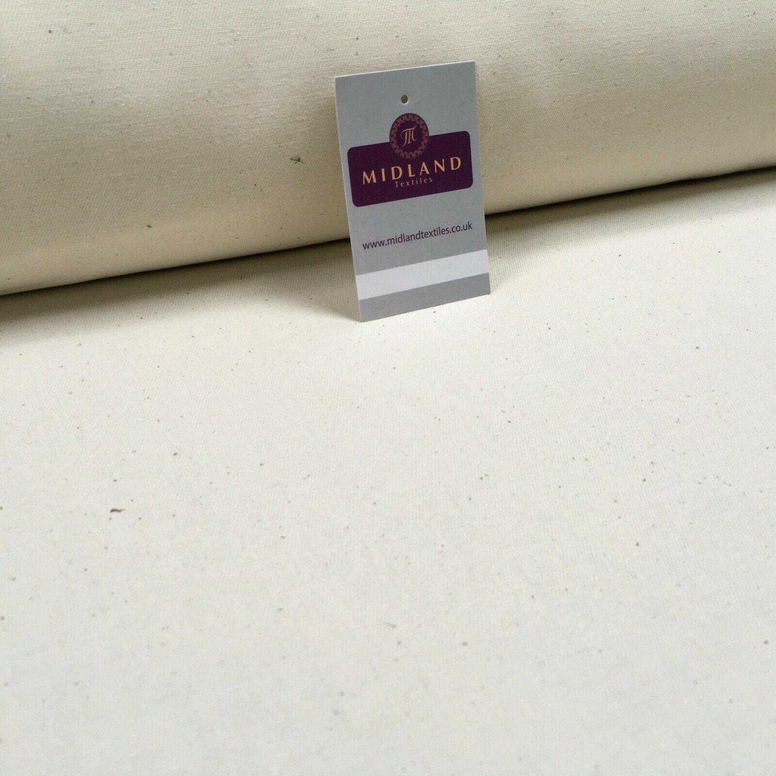 Natural Bull Denim Loom state Heavy Calico Fabric 150cm Wide MS1353