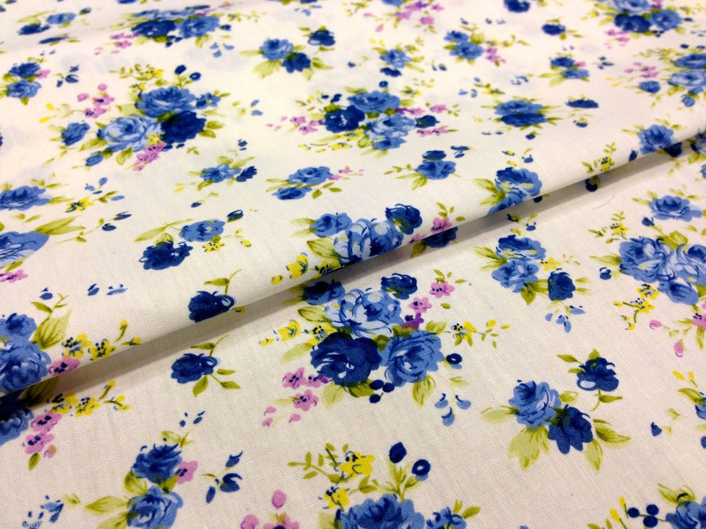 cath kidston Inspired Floral 100% Cotton Printed Fabric 58