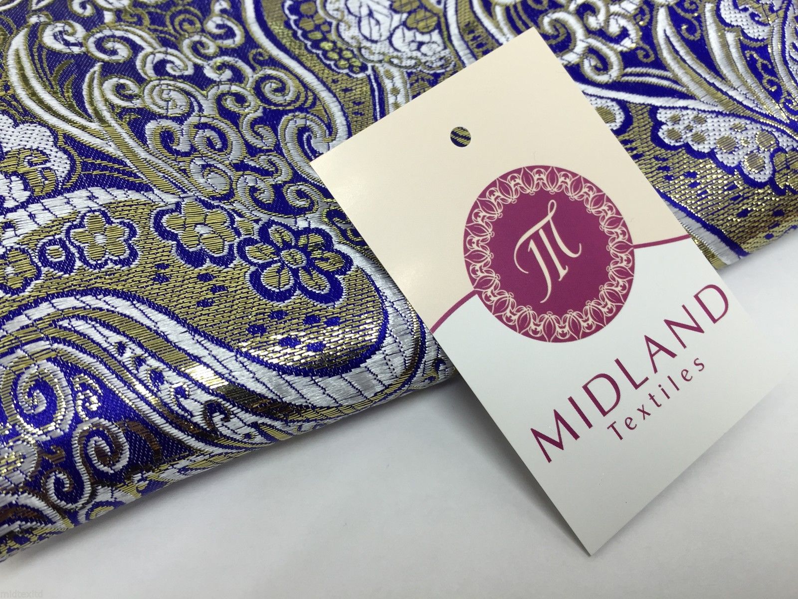 New Paisley Metallic Brocade Fabric 58' wide for Jackets & waistcoats M350 Mtex