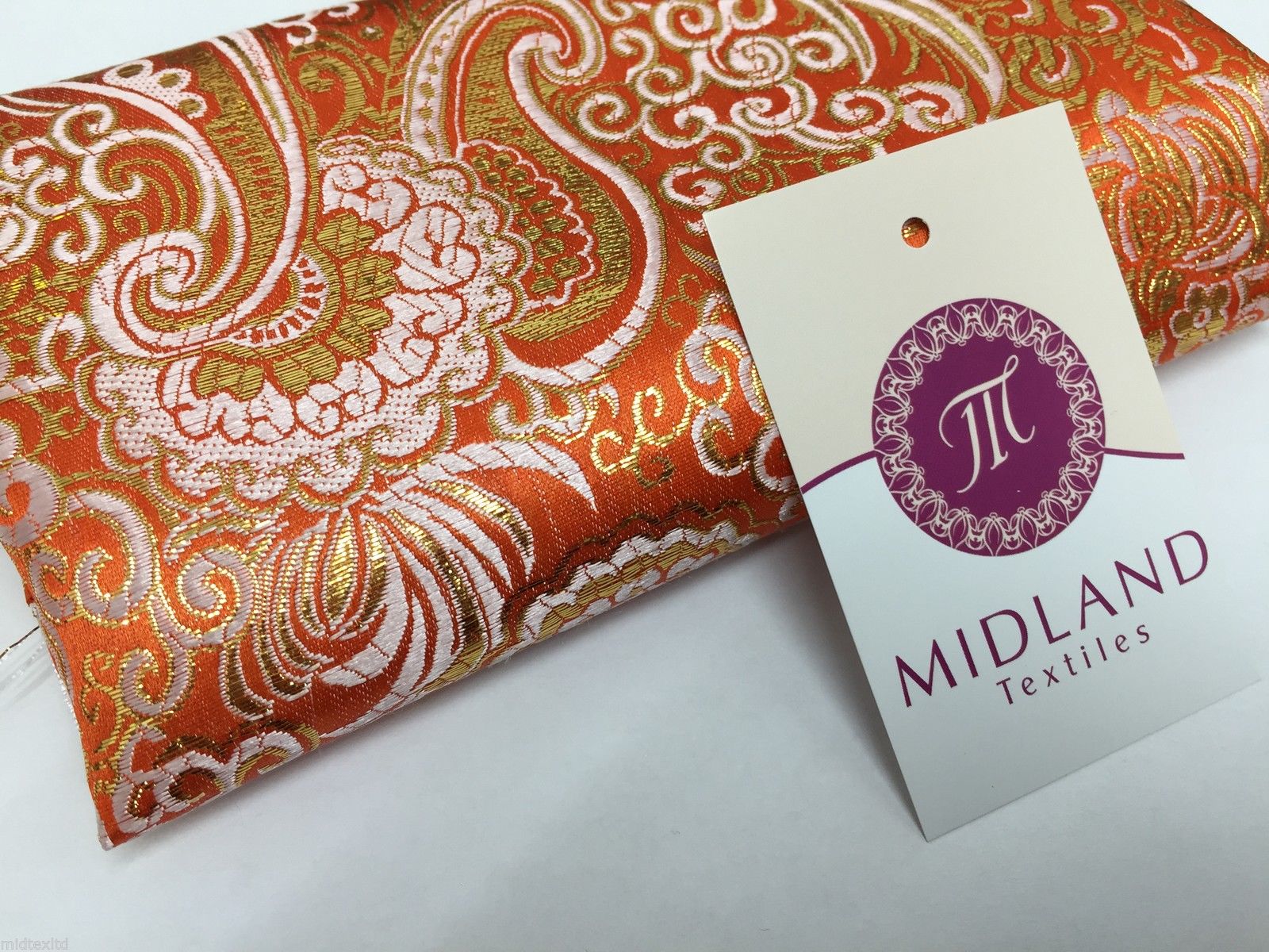 New Paisley Metallic Brocade Fabric 58' wide for Jackets & waistcoats M350 Mtex